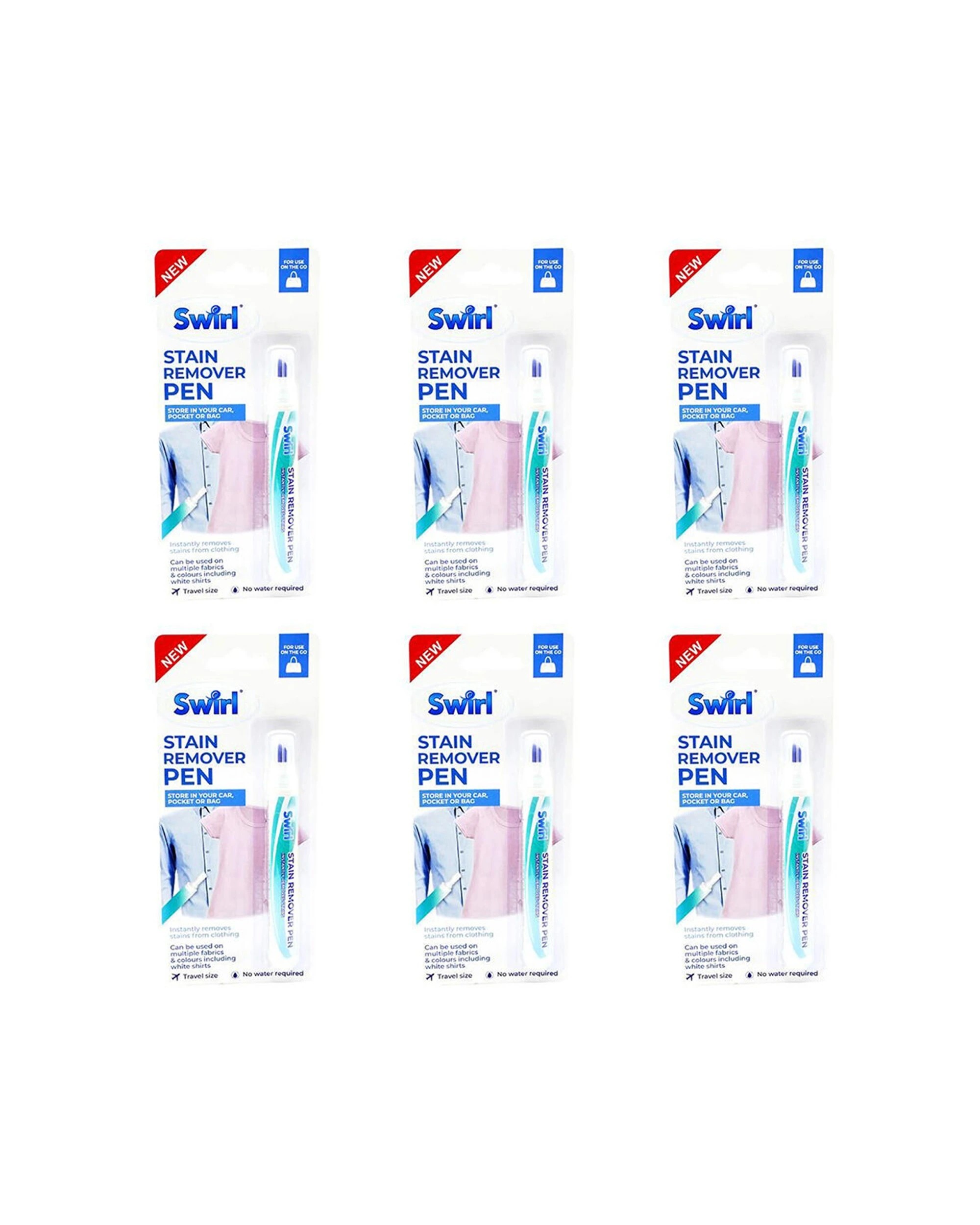 1 Swirl 6PK Stain Remover Pen Fabric Spot Cleaner Stain Treatment 10ml - Multi, 1 of 1