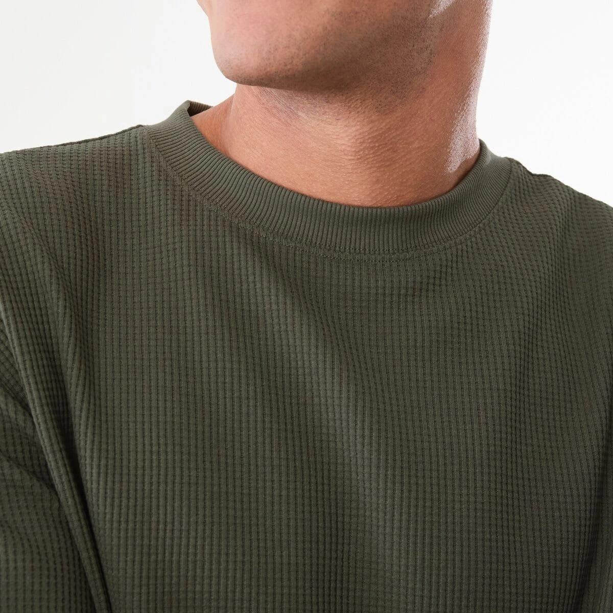 5 Oversized Waffle T-shirt BEETLE, 5 of 5