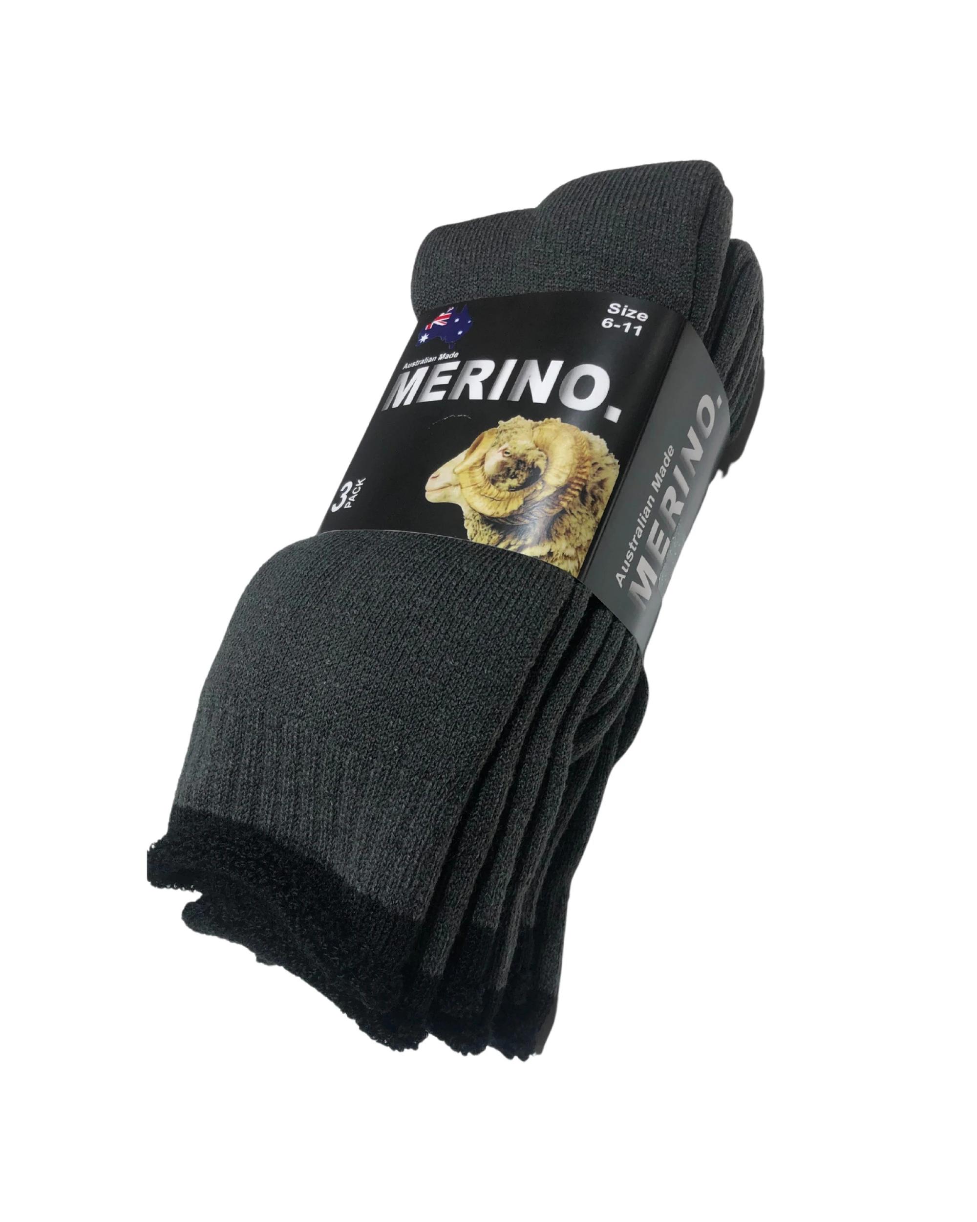 1 BR Home 3 Pairs Merino Wool Socks Mens Heavy Duty Premium Thick Work , 1 of 1