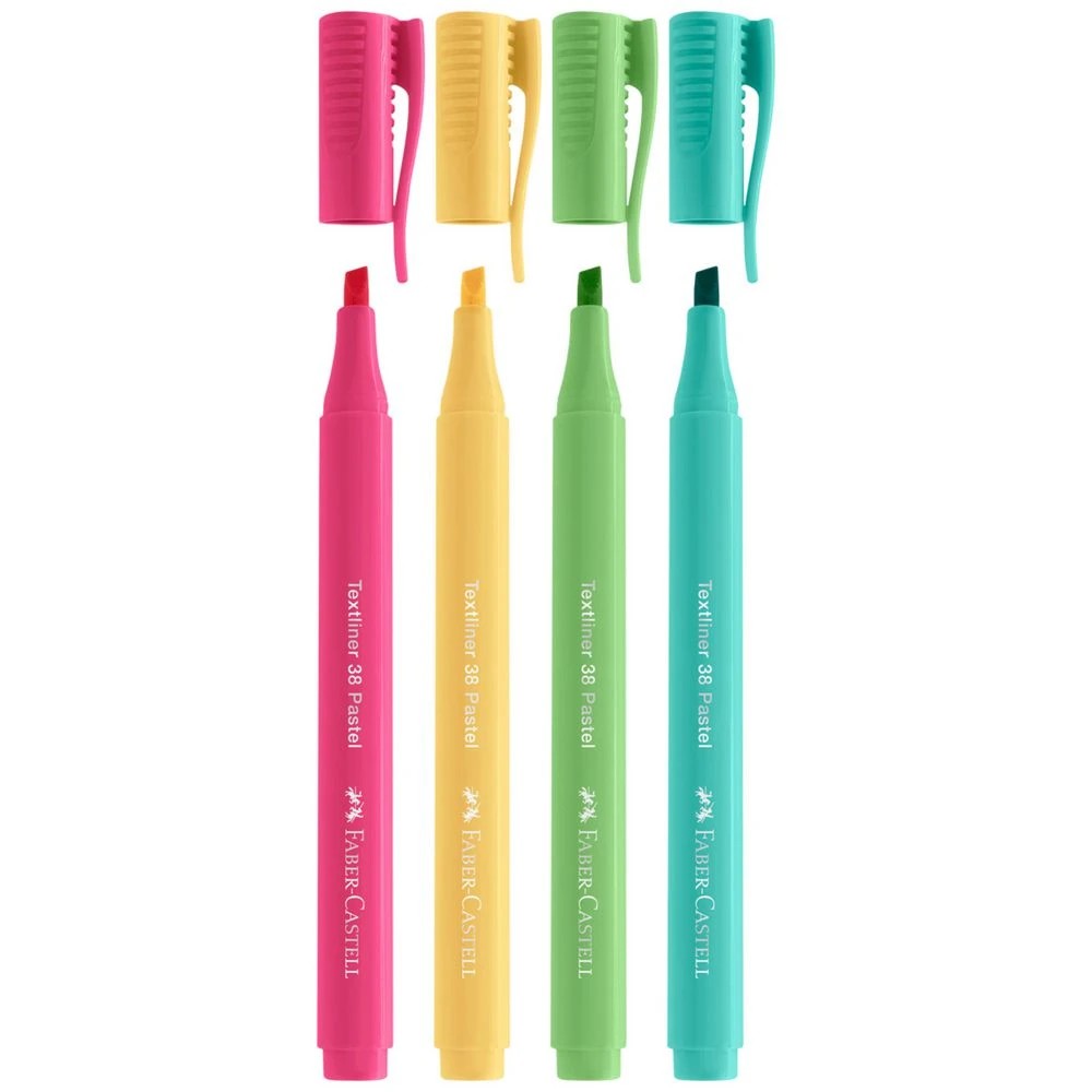 6 Faber-Castell Textliner 38 Highlighter Pastel Assorted 4 Pack, 6 of 7