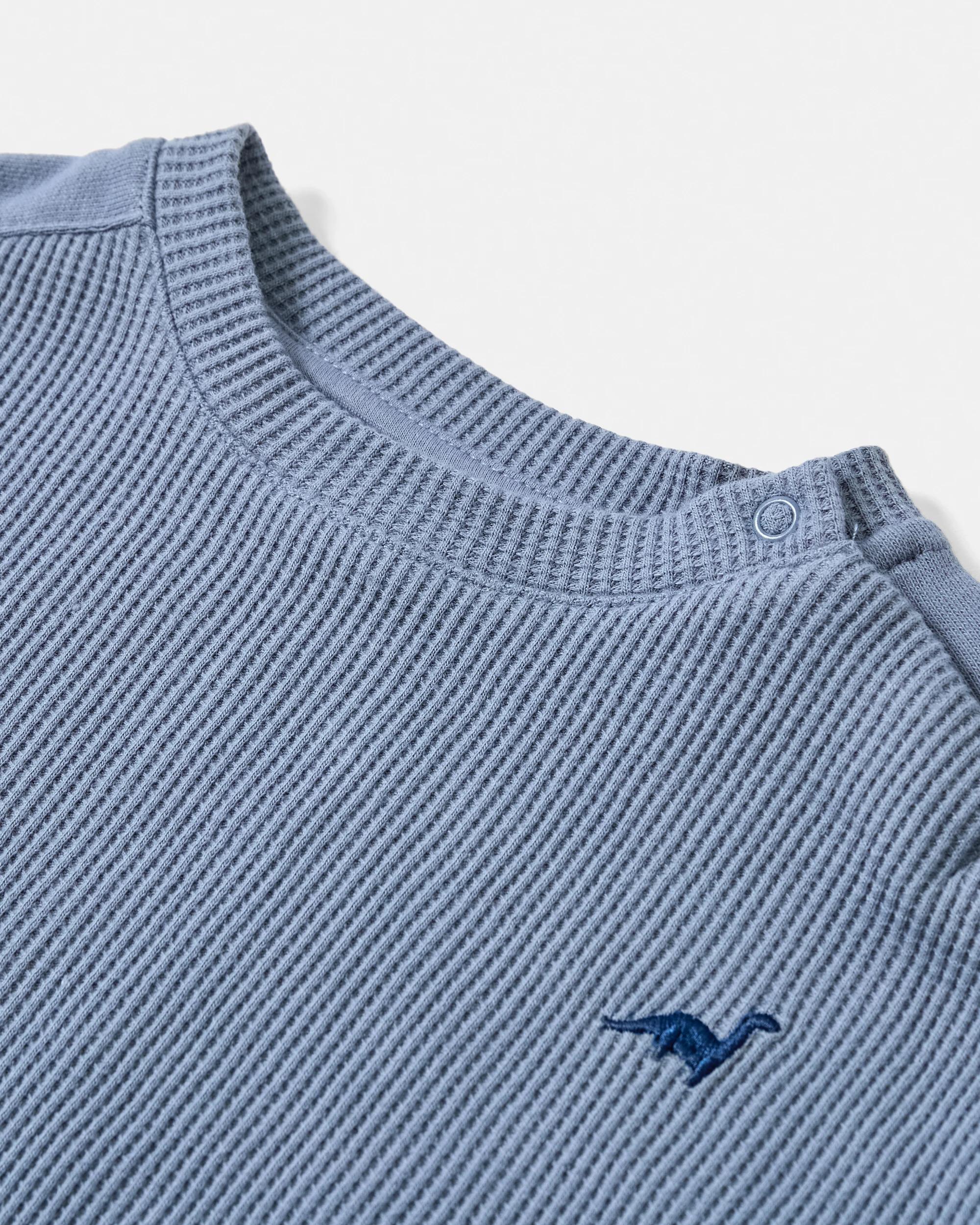 4 Spliced Waffle Set Blu Dino, 4 of 5