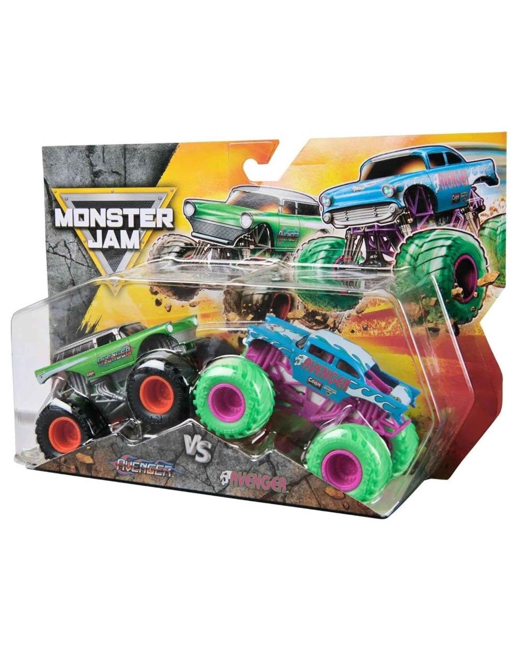 4 Monster Jam Avenger vs Avenger 1:64 Scale 2 Pack, 4 of 4