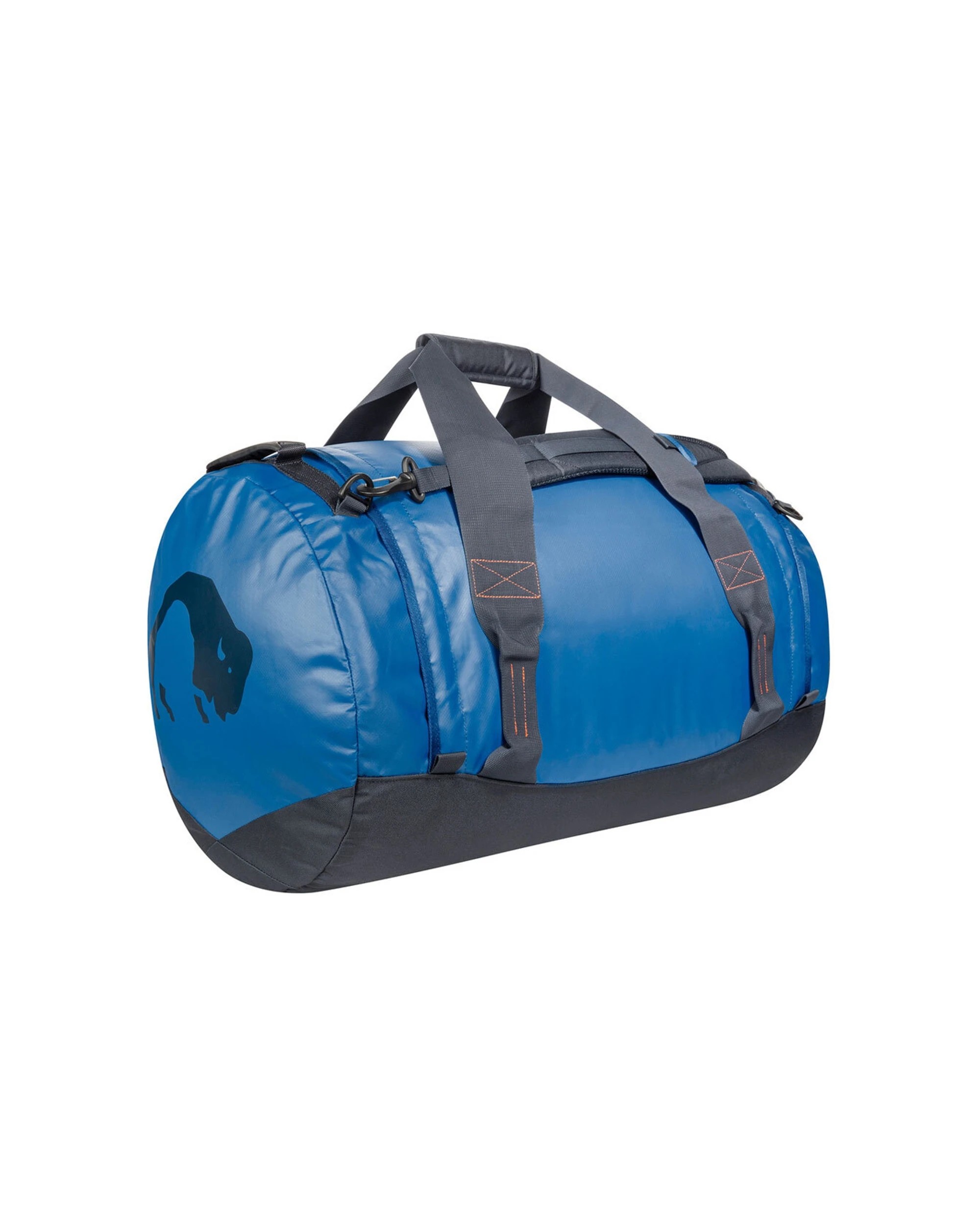 2 Tatonka Barrel M Duffle Bag 65L Tarpaulin With Stowable Backpack Straps - Blue, 2 of 4