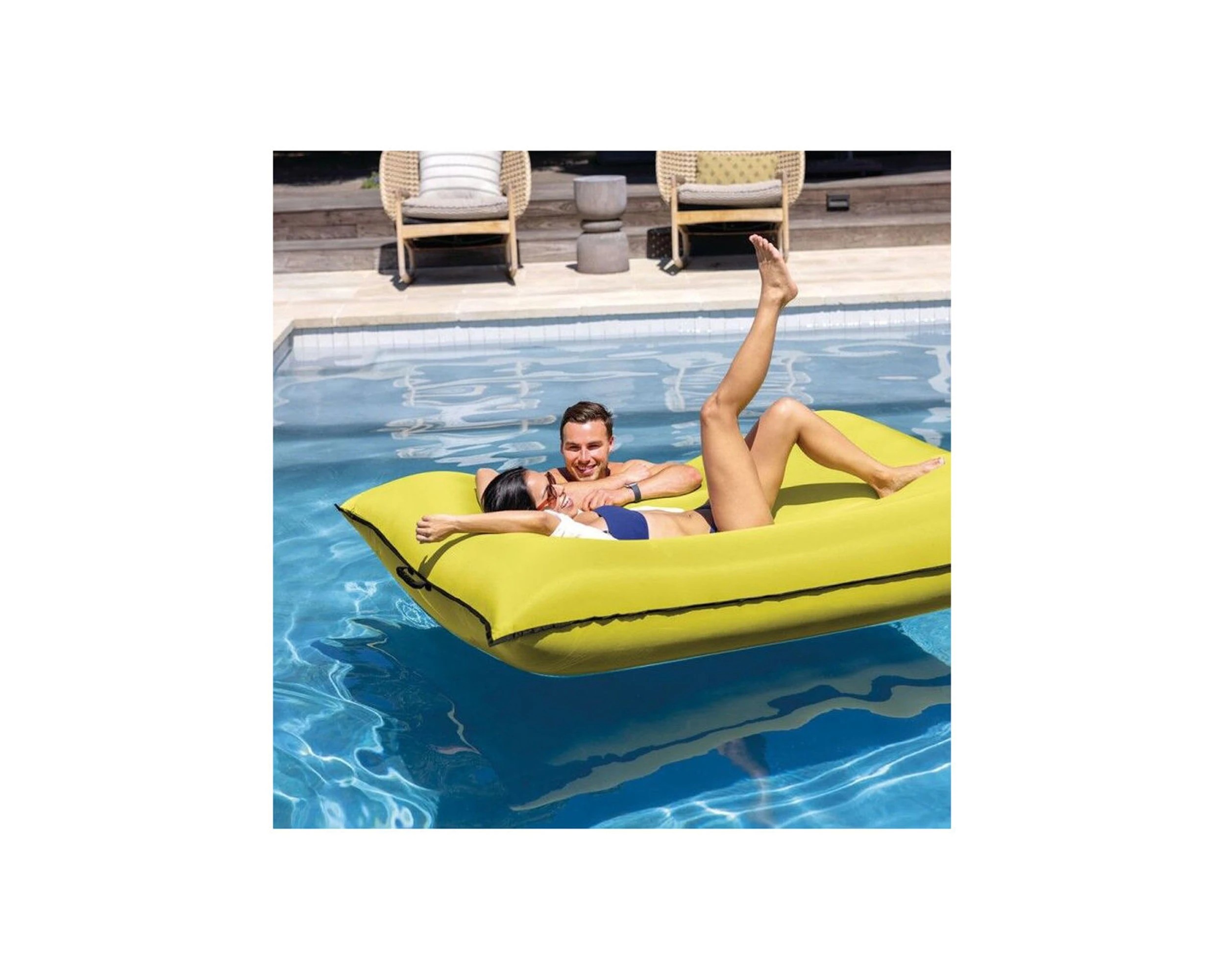 4 Intex Inflatable Outdoor Water-Resistant Luxe Lounges  72 L 61 W  Assorted, 4 of 9
