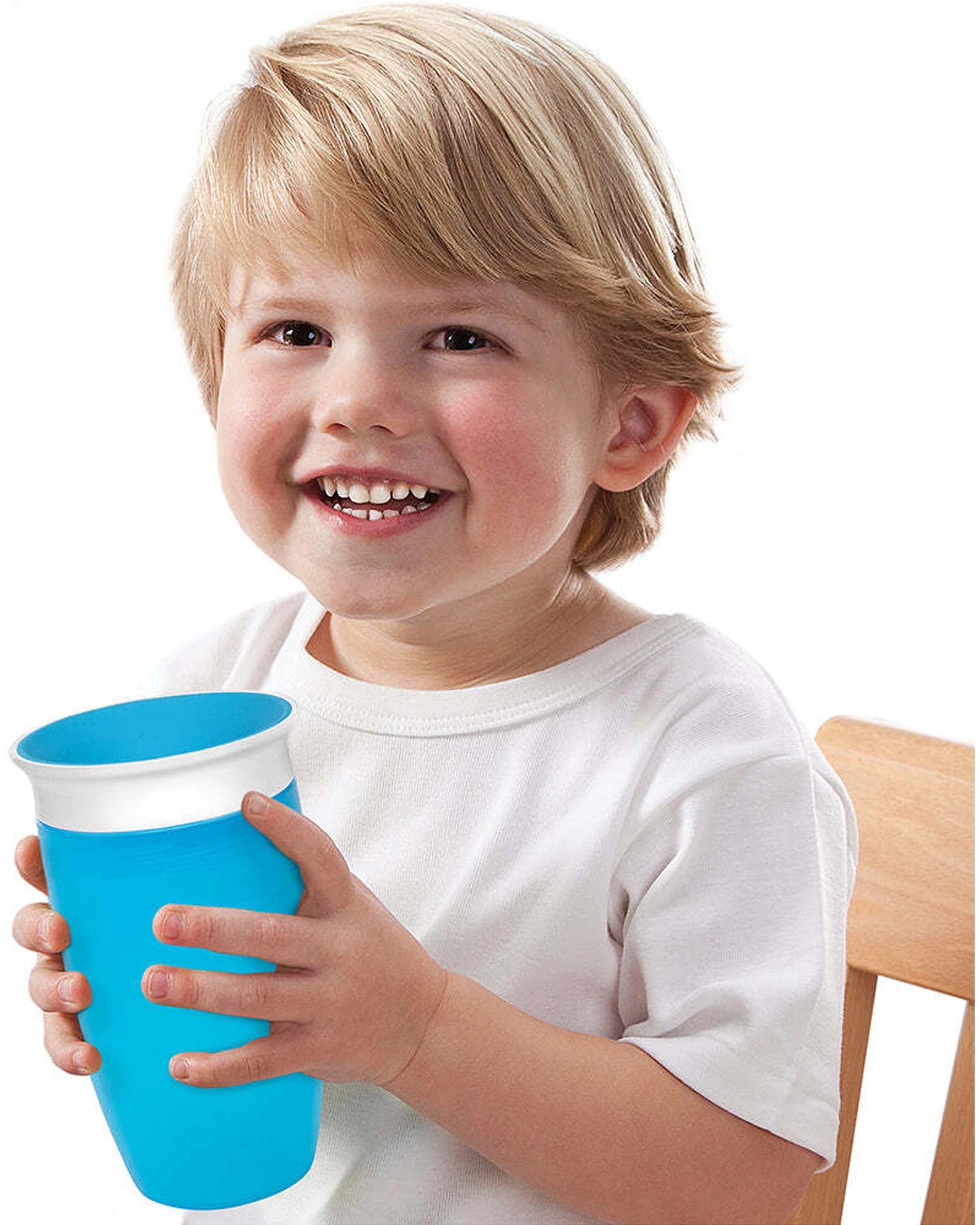 2 Munchkin Miracle 360 Sippy Cup Anti Spill 295ml Dishwasher Safe 12 Months - Blue, 2 of 5