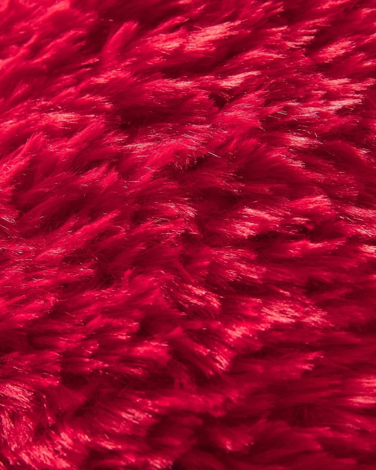 4 Gioia Casa Faux Fur Love Heart Cushion 40x35cm - Red, 4 of 4