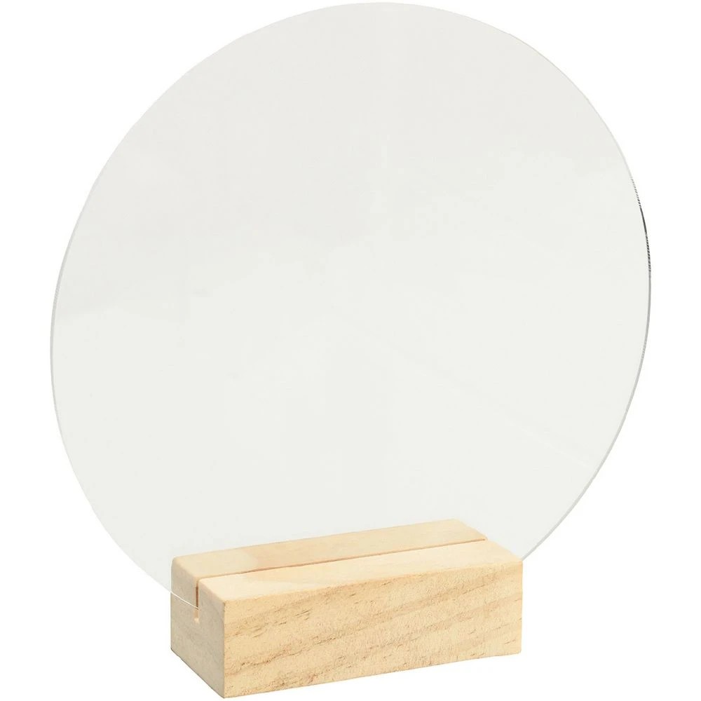 1 Born Acrylic Table Sign/Stand Round 160 x 3 mm, 1 of 2