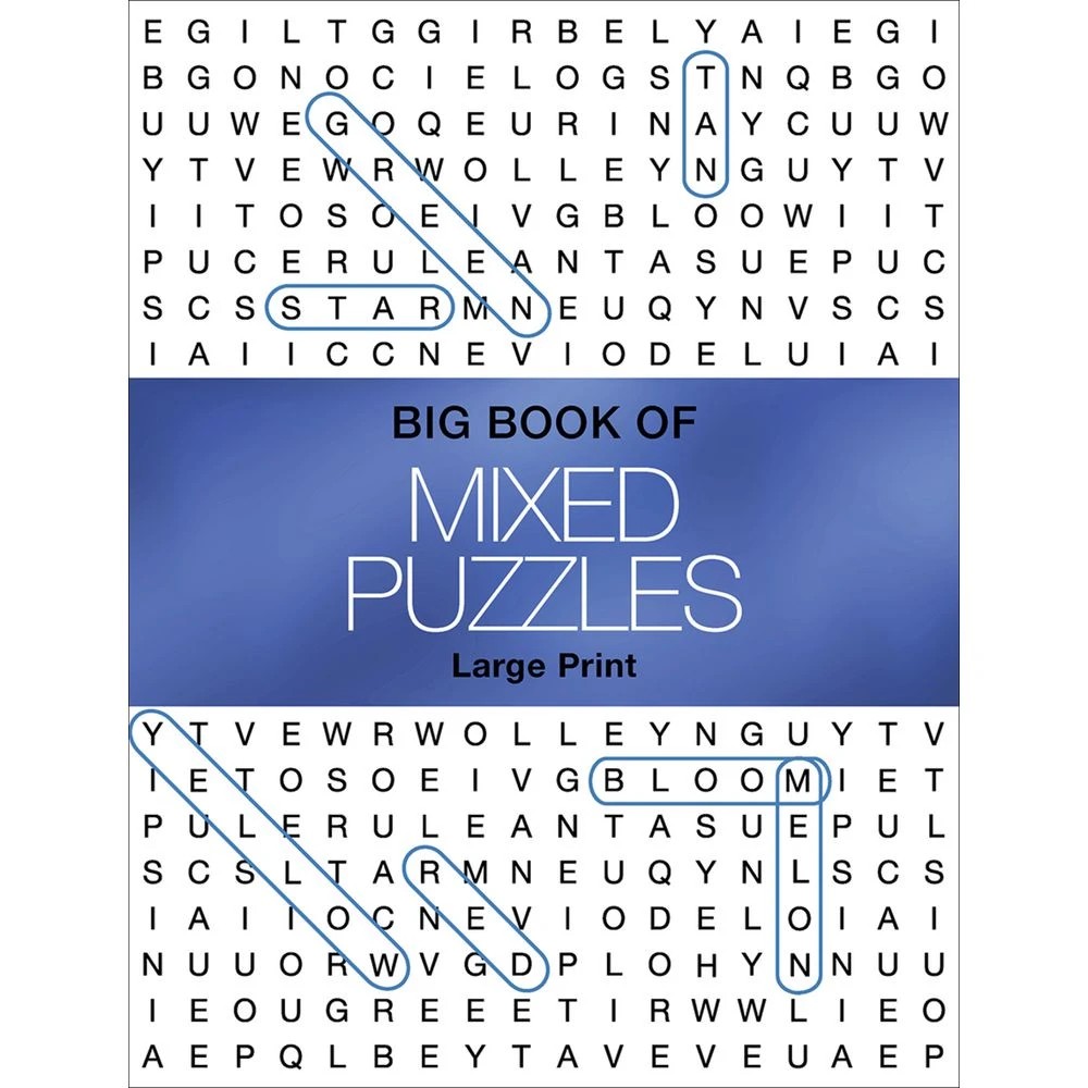 1 Lake Press Large Print Puzzle Book Mixed, 1 of 1