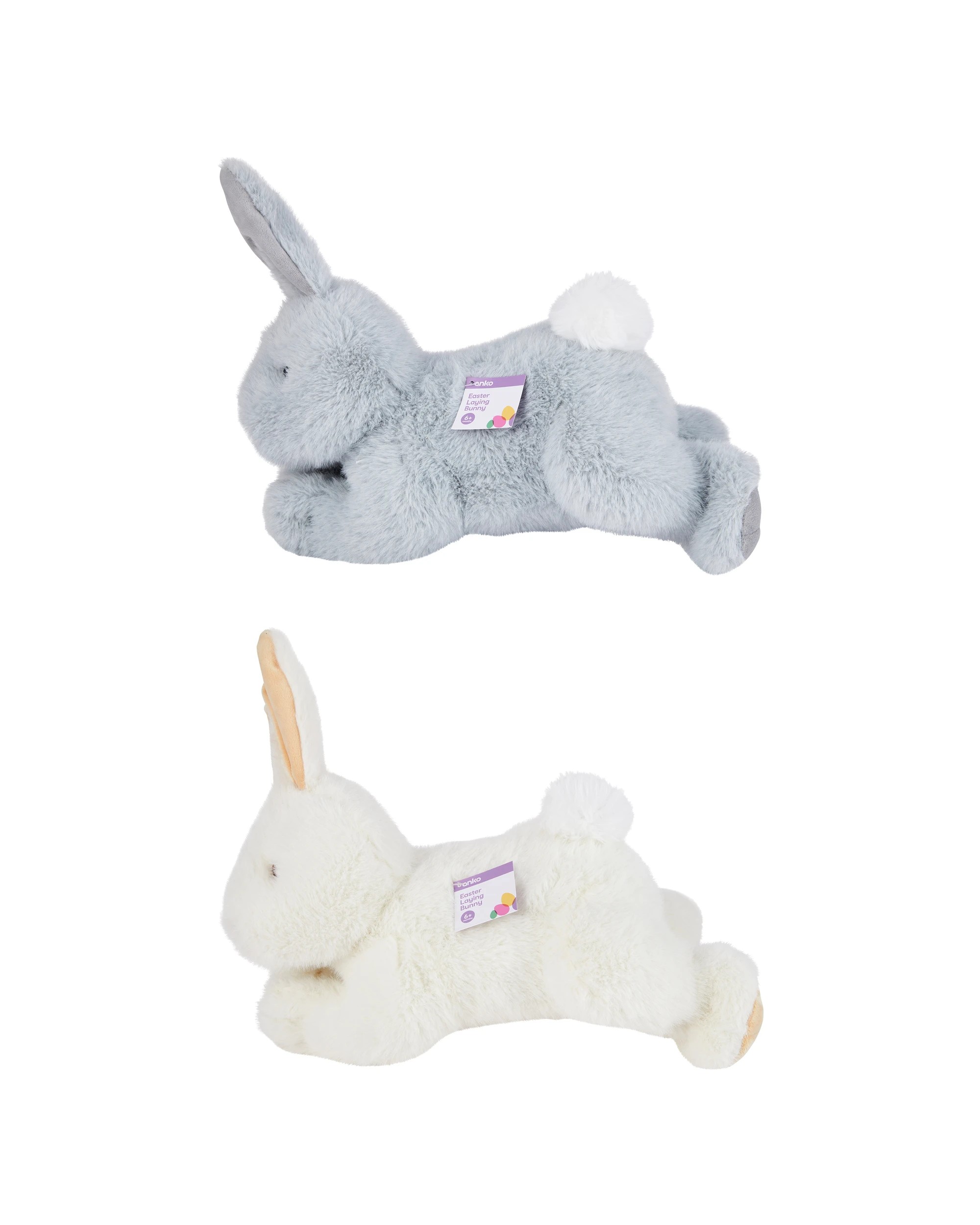 4 Easter Laying Bunny Plush Toy - Assorted, 4 of 4