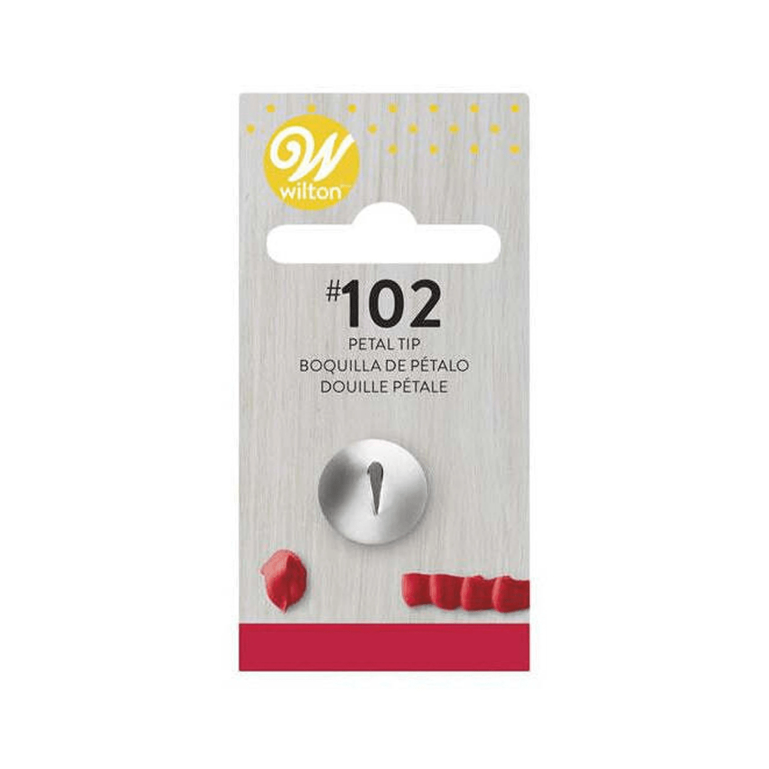 3 Wilton Petal Piping Tip Stainless Steel Cake Decorating Tool Icing Nozzle
 - Silver, 3 of 3