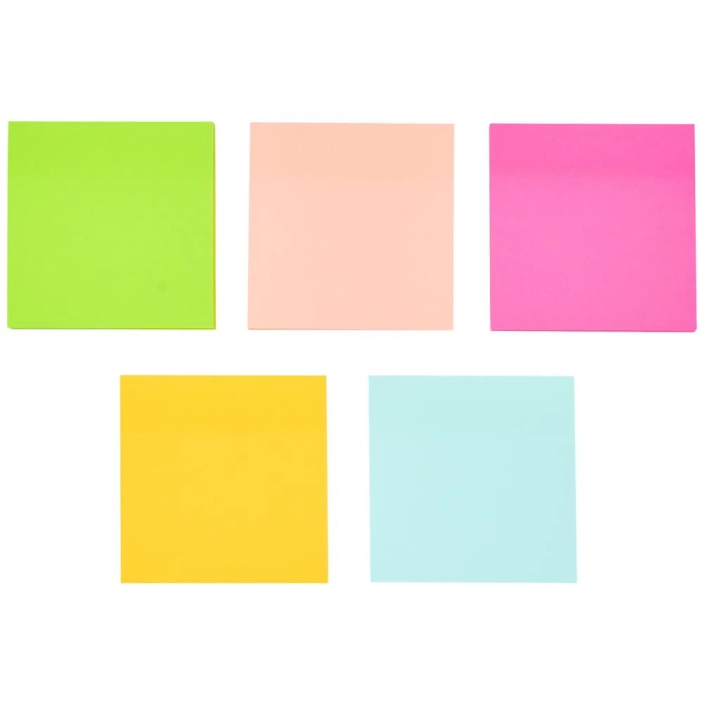 3 J.Burrows Ultra Stick-it Notes 76x76mm Fiesta 12 Pack, 3 of 4