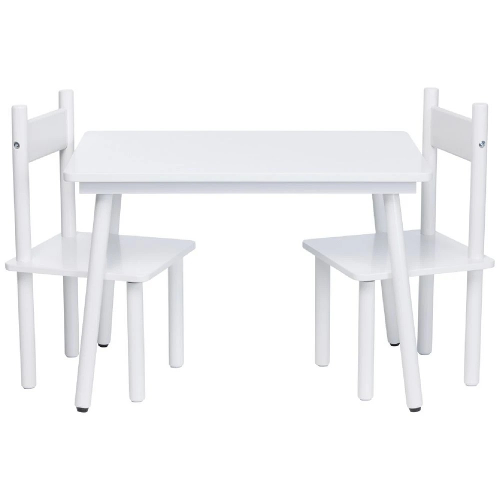 1 Kadink Nix Kids Table and Chairs Set White, 1 of 10