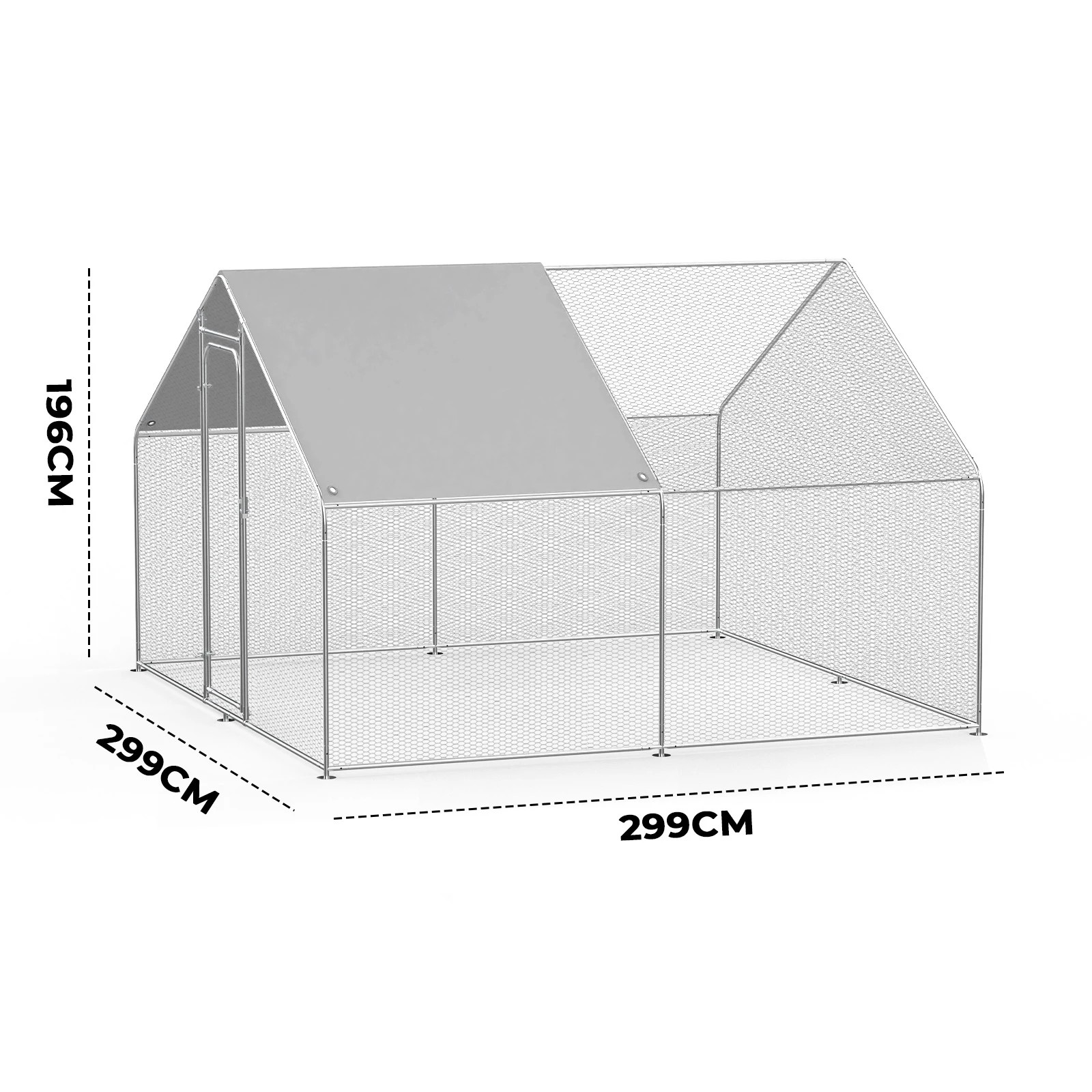 8 Advwin Walk In Chicken Coop Run Cage, 8 of 8