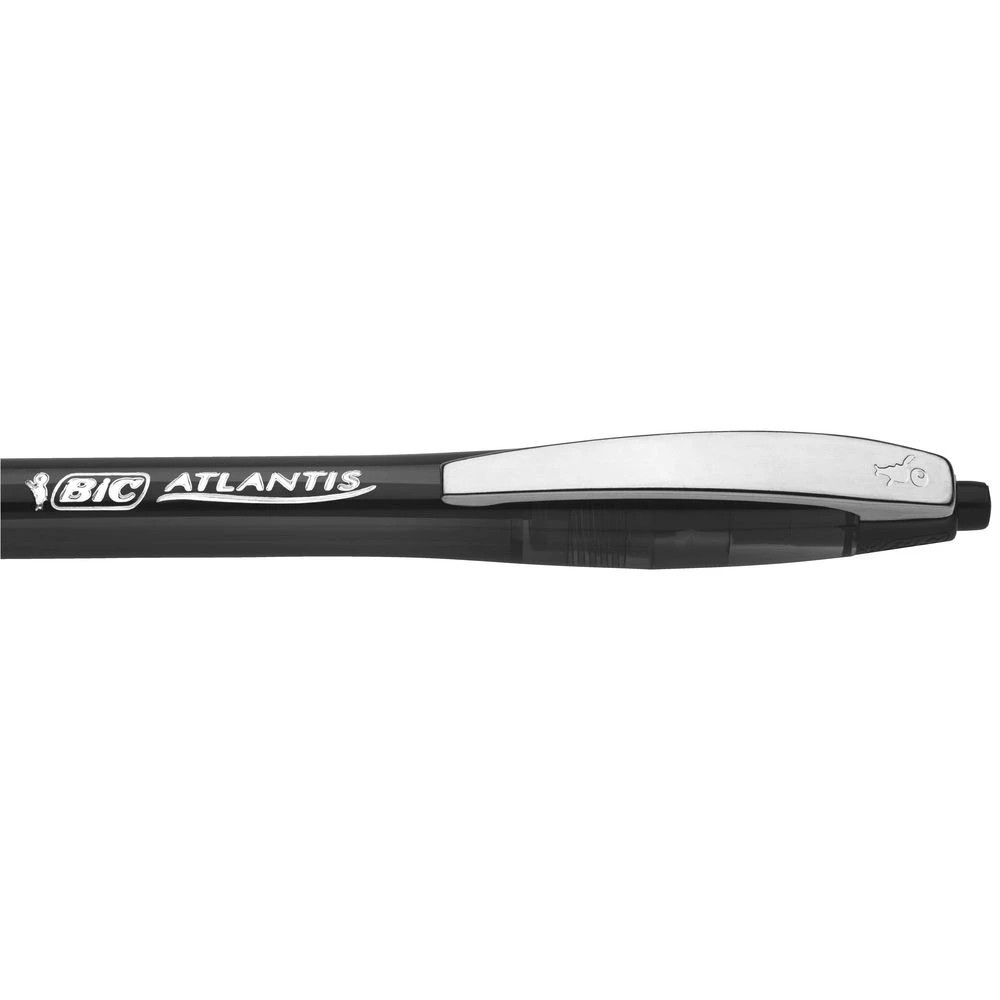 4 BIC Atlantis Retractable Ballpoint Pens Blue 4 Pack, 4 of 6