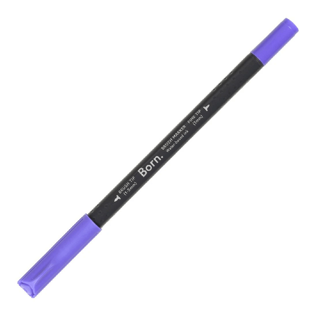 1 Born Professional Brush Dual-Tip Marker Purple V08, 1 of 4