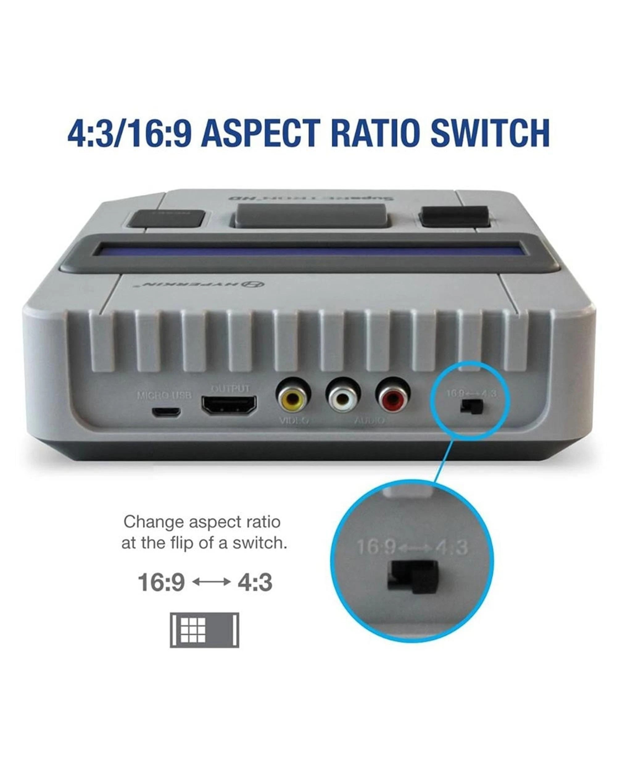 8 Hyperkin SupaRetroN HD Gaming Console - Grey, 8 of 9