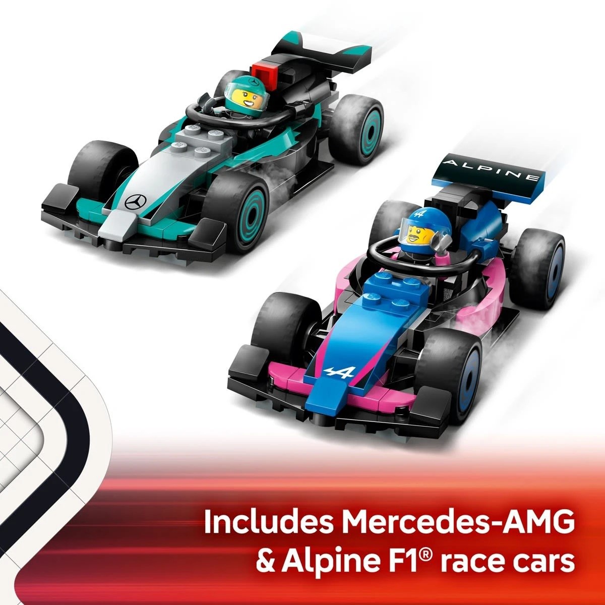 8 LEGO City F1 Garage & Mercedes-AMG & Alpine Cars 60444, 8 of 10