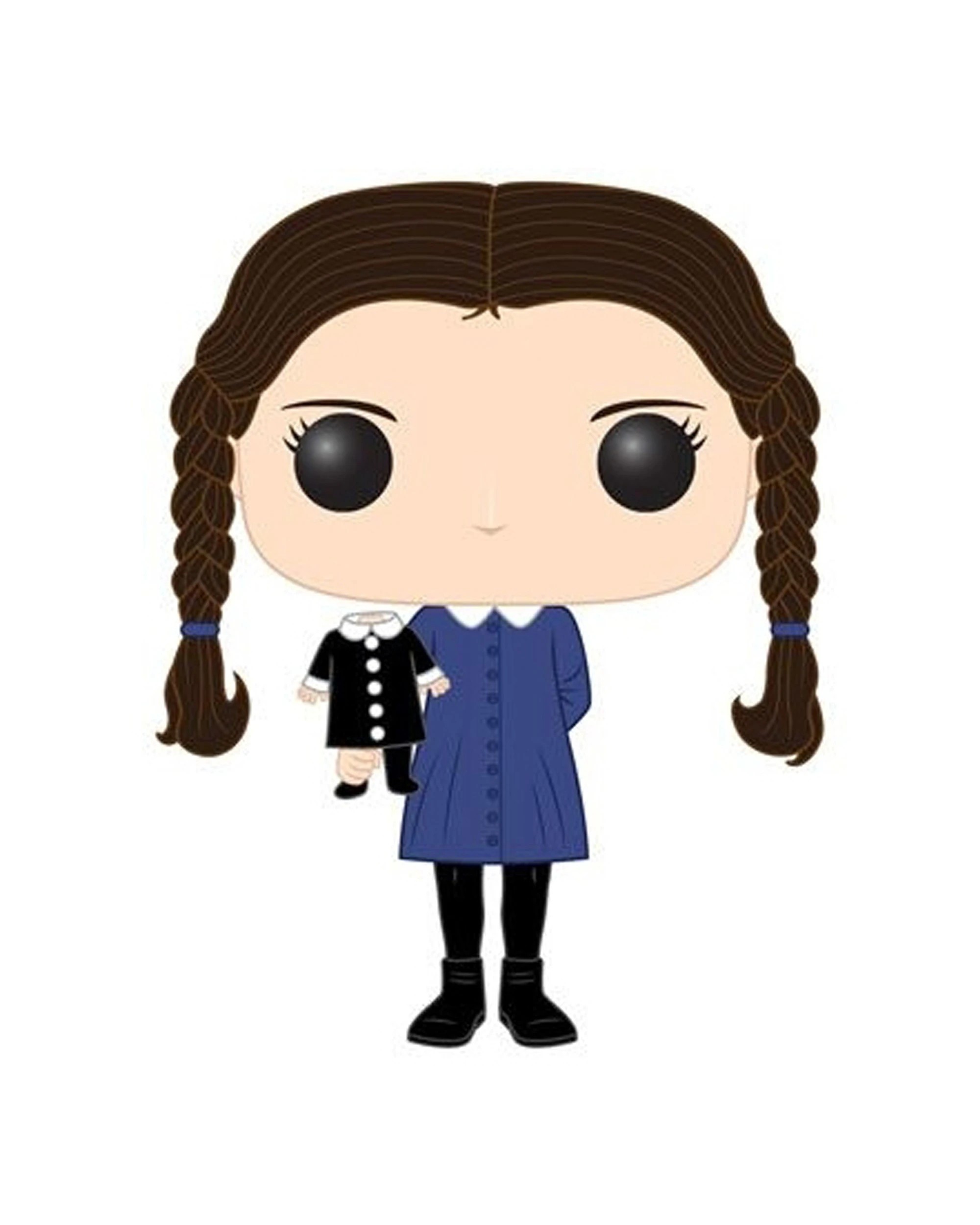 2 Pop Addams Family - Wednesday - Vinyl Action Figure - 10cm Plastic Vinyl - Blue, 2 of 3