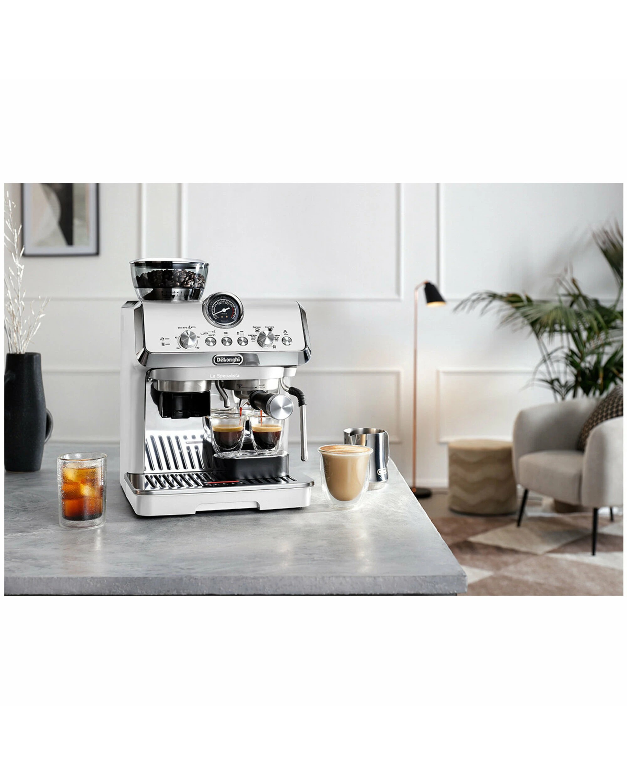 3 De'Longhi La Specialista Arte Evo with Cold Brew Manual Espresso Coffee Machine White, 3 of 5