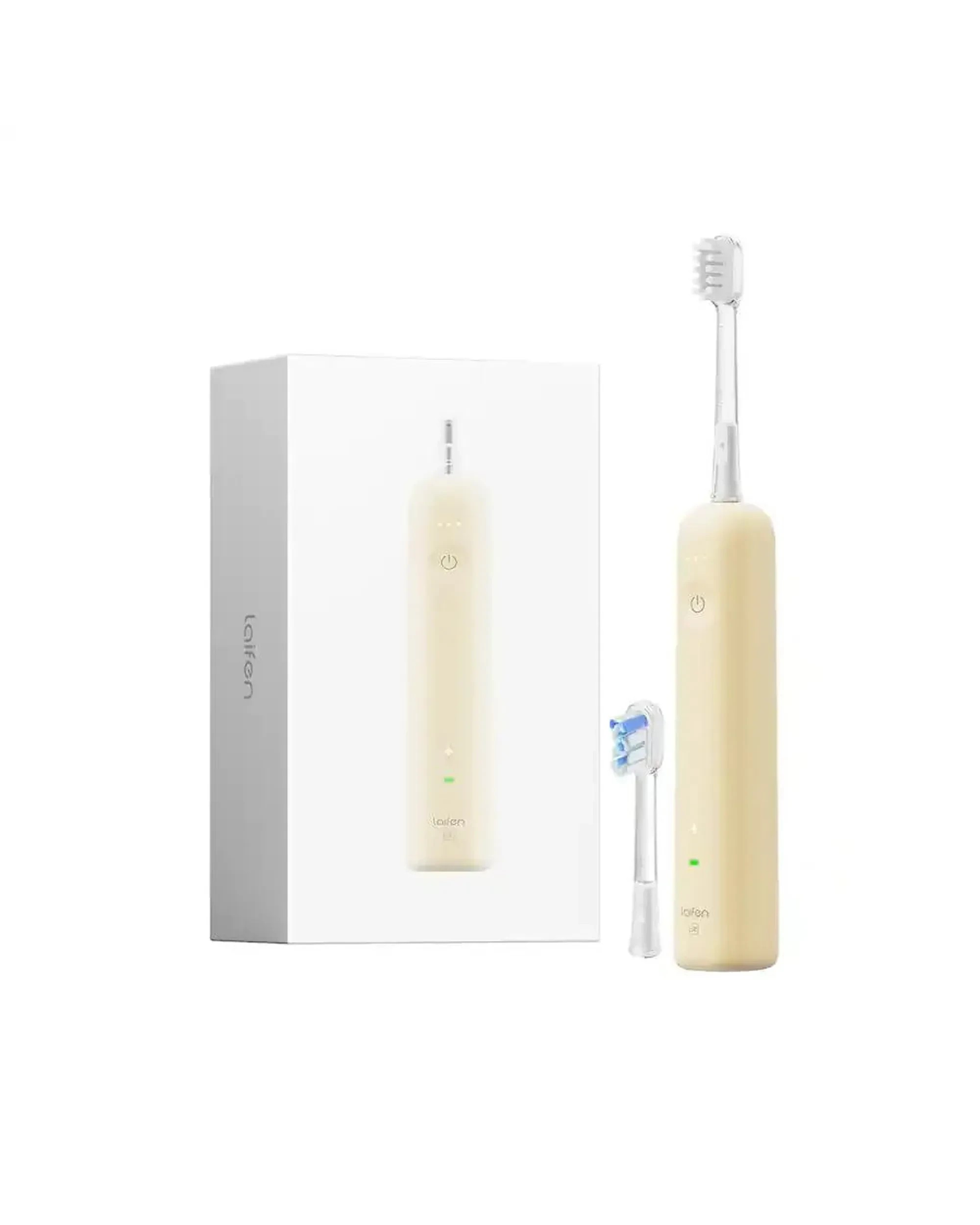 1 Laifen Wave SE Sonic Toothbrush Yellow with 2 Brush Heads, 1 of 3