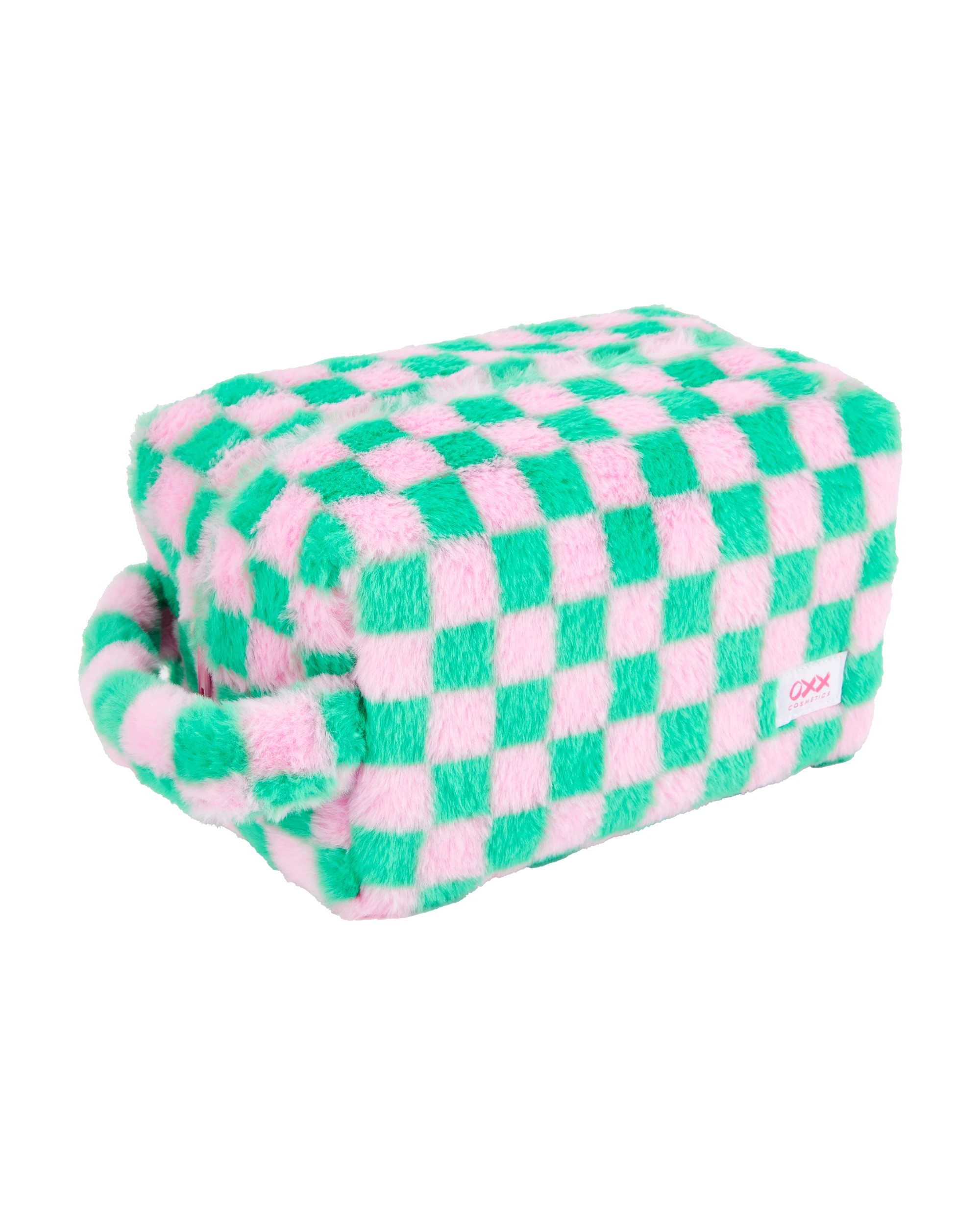 1 OXX Cosmetics Makeup Bag - Green and Pink, 1 of 4