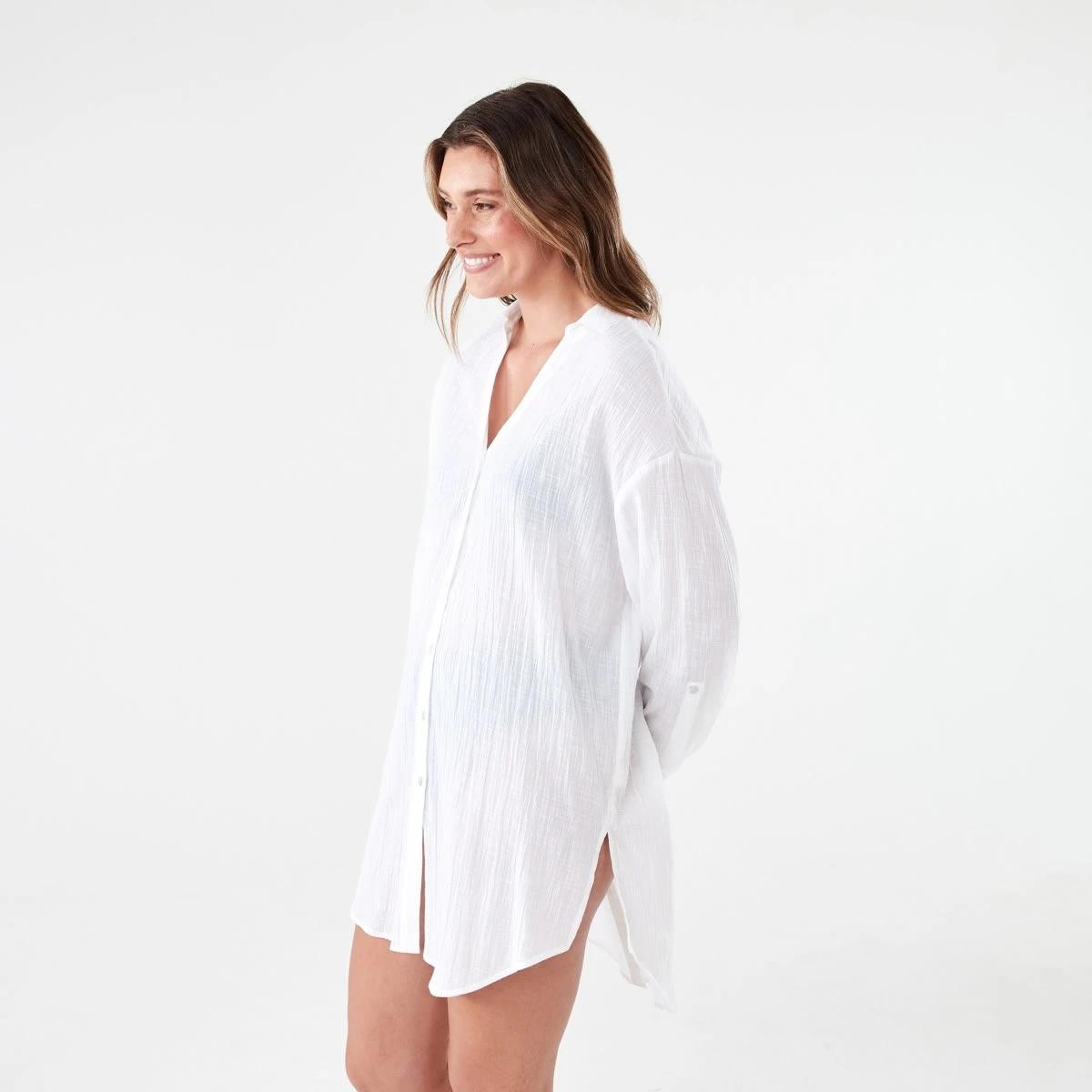 3 Cover Up Shirt WHITE, 3 of 10
