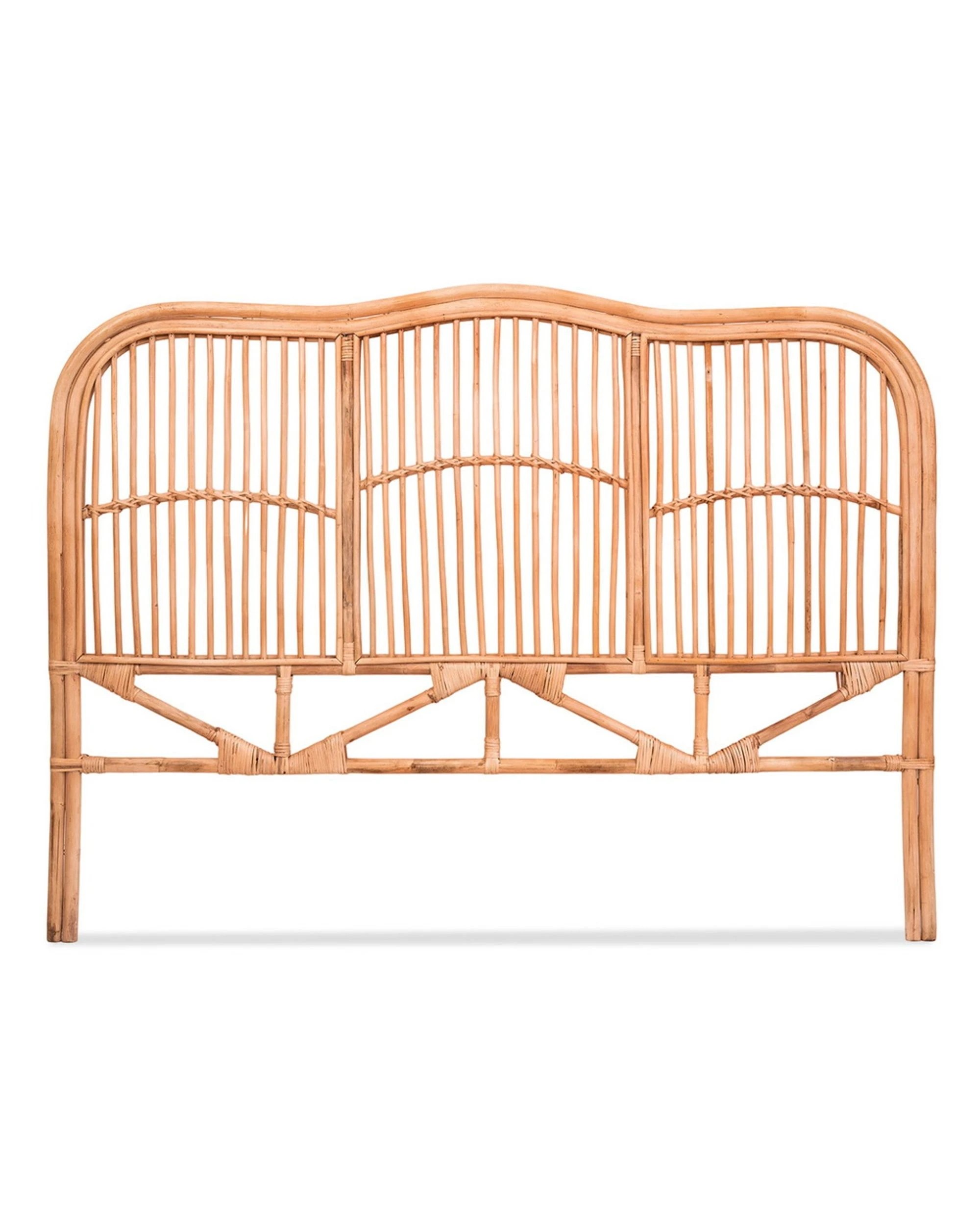 3 Artiss Bed Headboard Queen Bedhead Rattan - NERO - Natural, 3 of 7