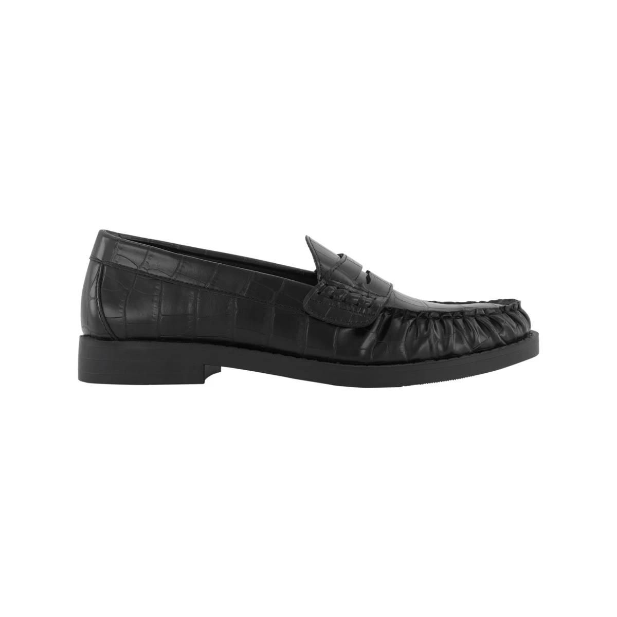 1 Hi-Shine Loafer Shoes Croc Black, 1 of 5