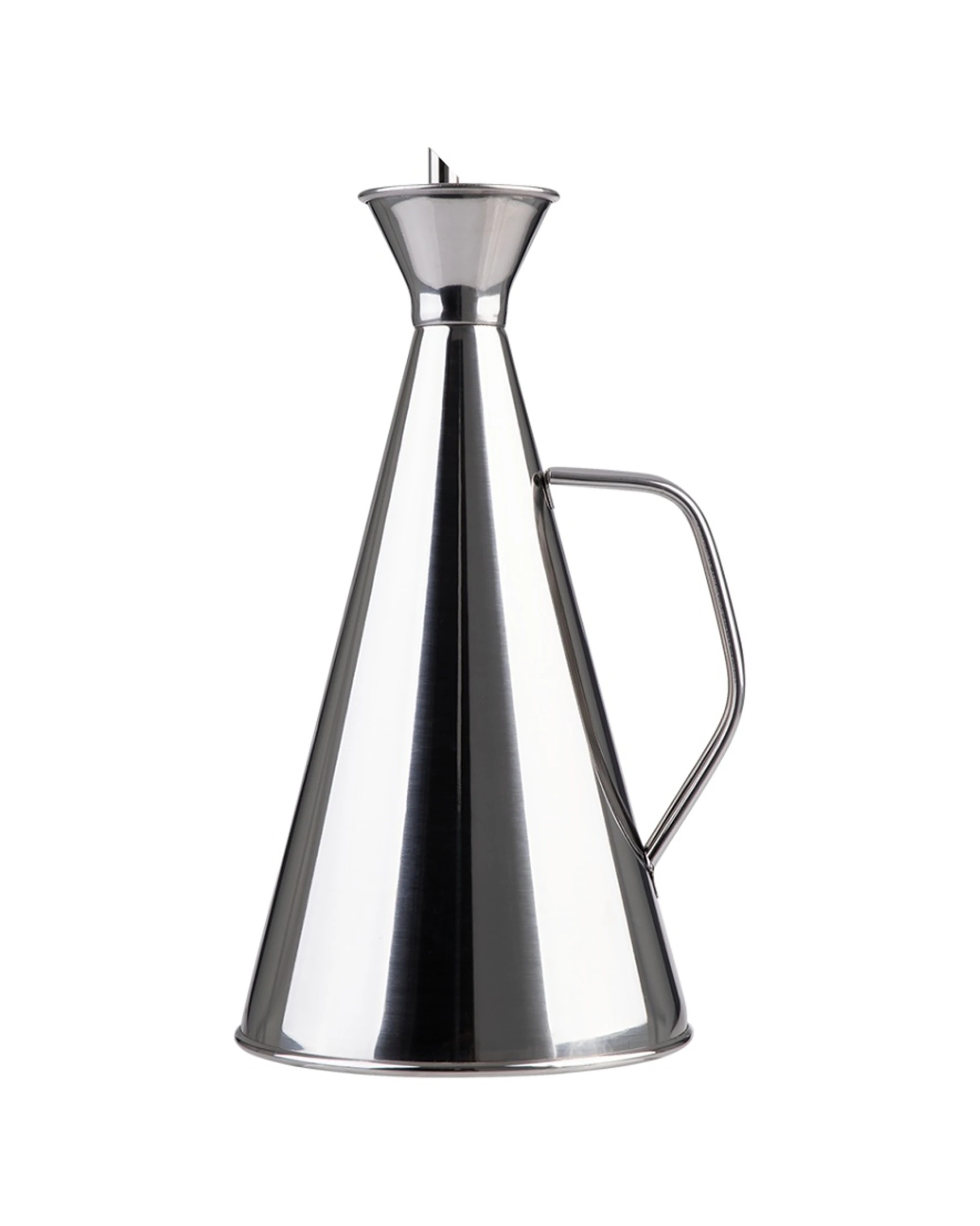2 Appetito Durable Stainless Steel Oil Can With Vented Spout 750ml - Metallic, 2 of 7