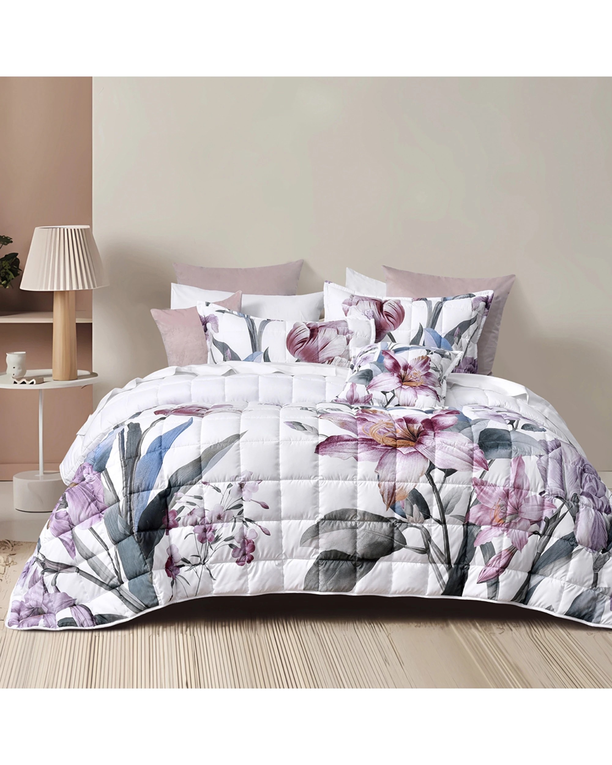 1 Bianca Carmela Single Polyester Bedspread And Pillowcase Set - Multi, 1 of 2