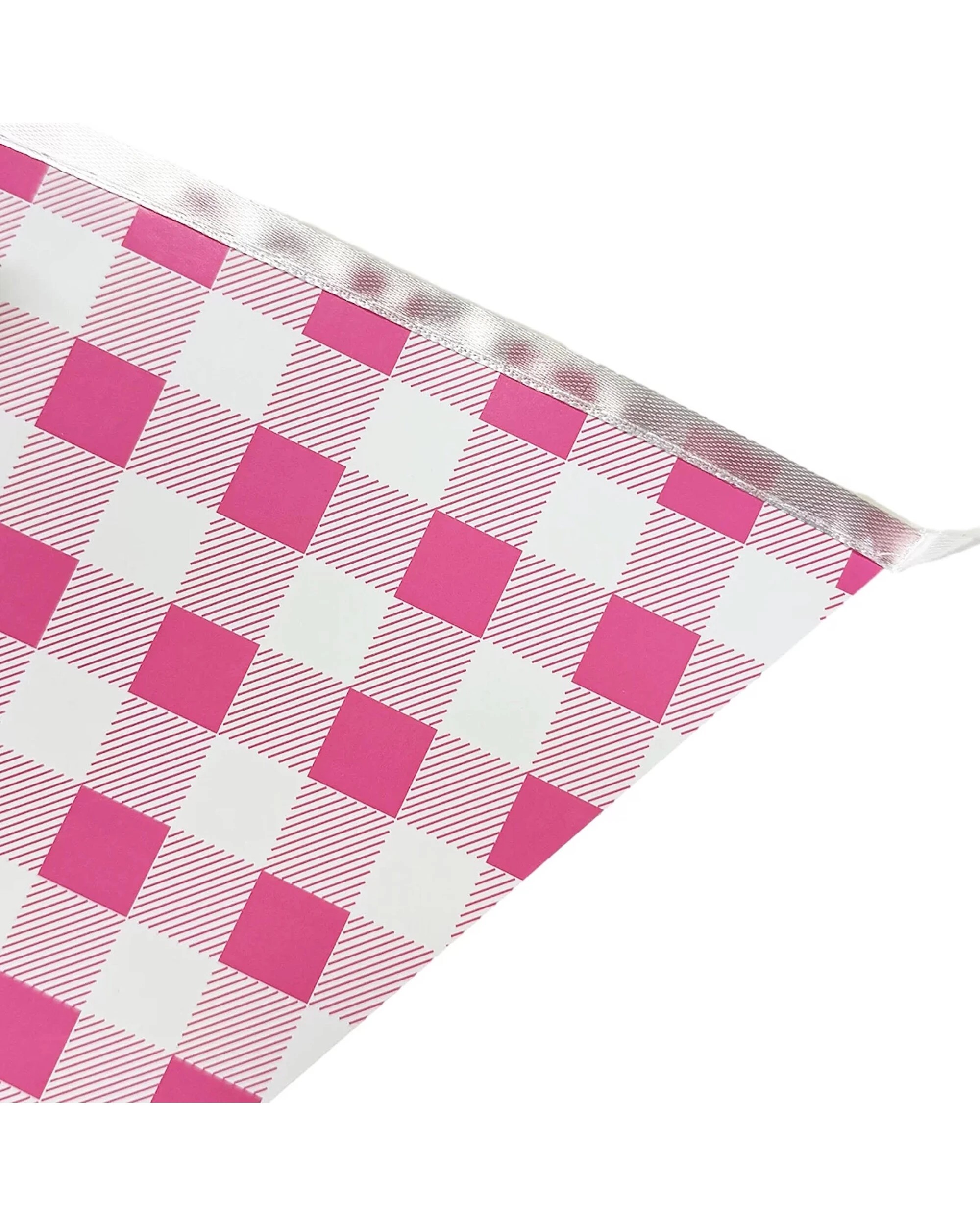 2 Party Maker Gingham Bunting Decoration Accessory - Pink, 2 of 4