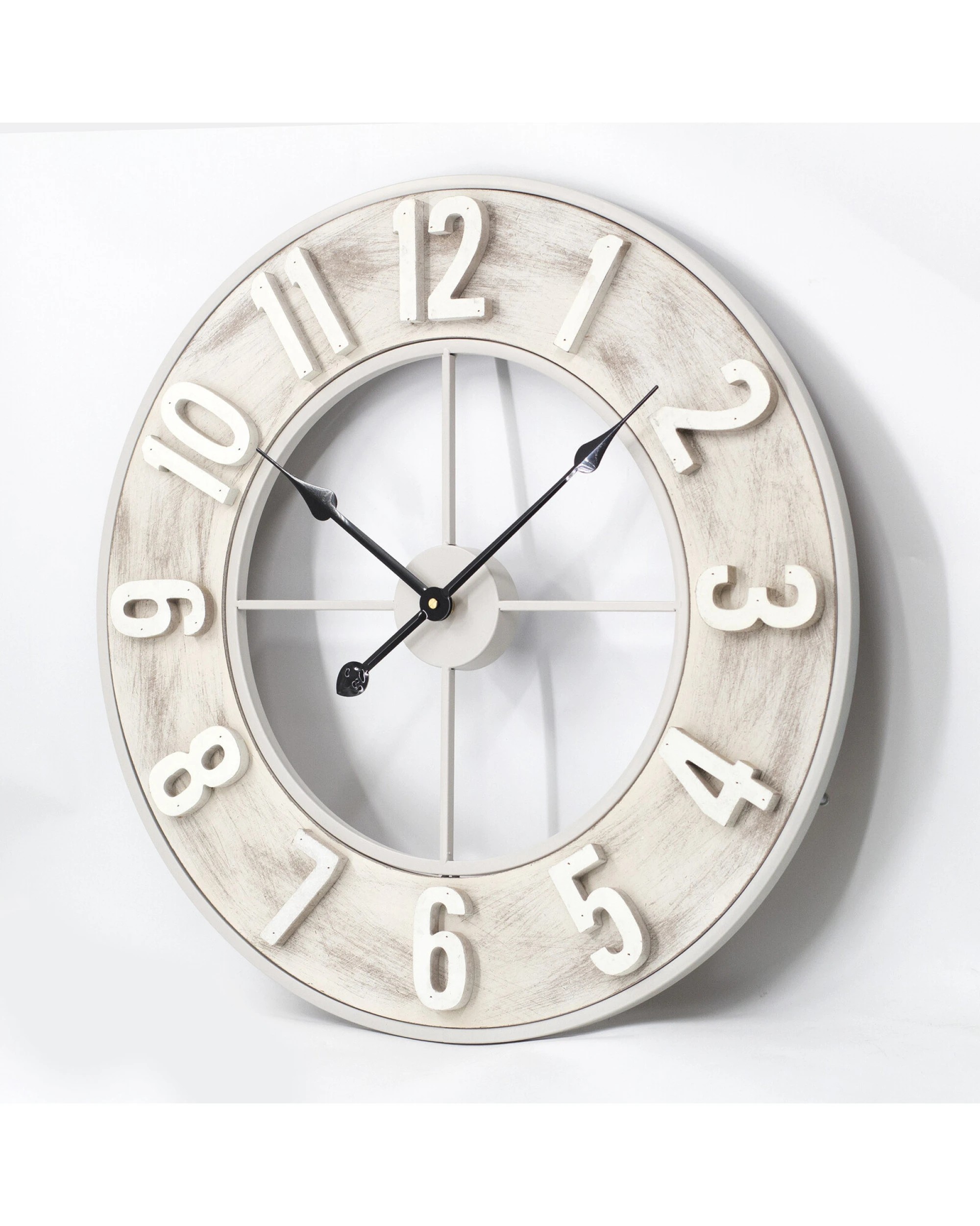 2 Toki Chester Silent Wall Clock - 60cm - White, 2 of 3