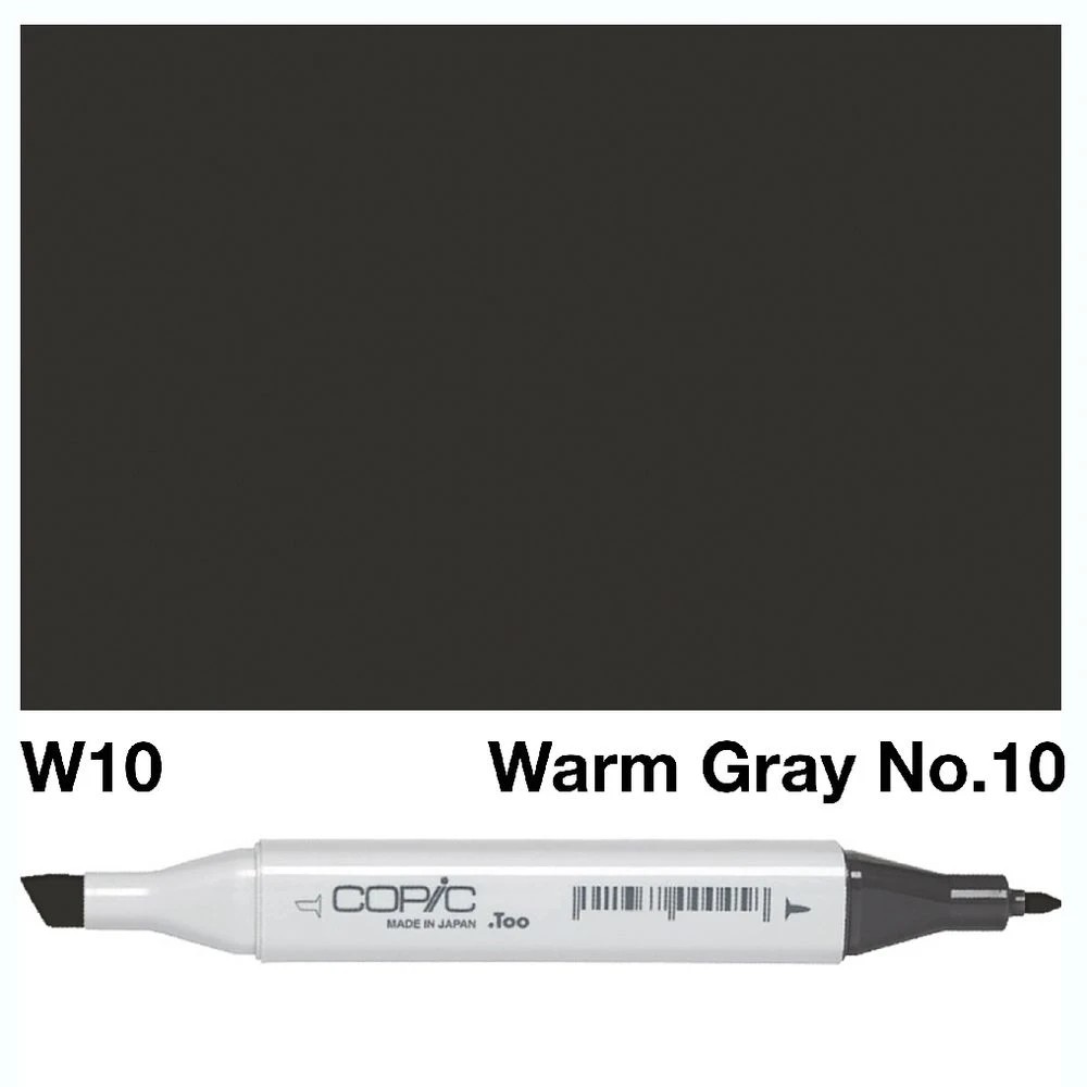3 Copic Classic Original Dual Nib Marker W10 Warm Grey, 3 of 3