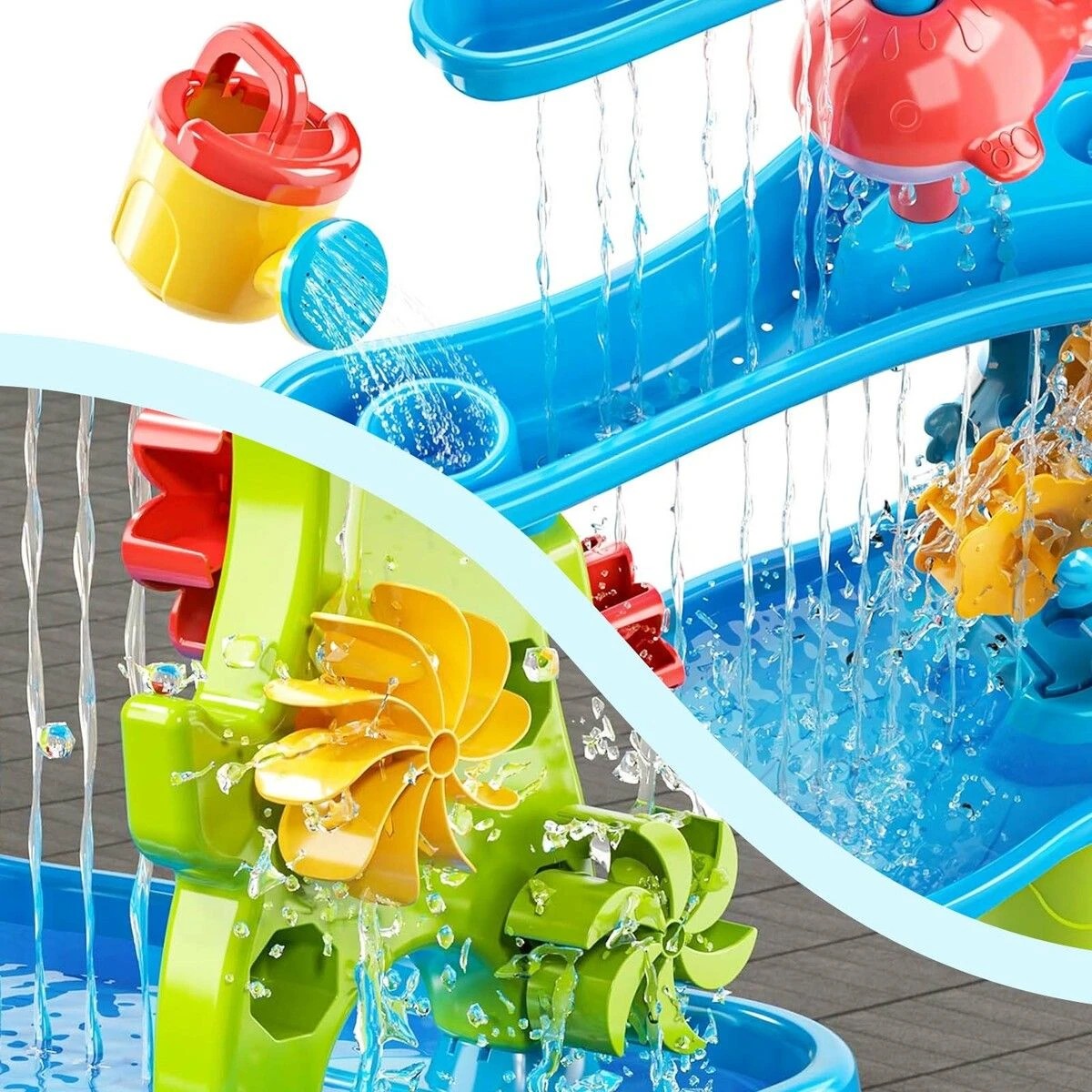 2 AUSWAY Waterfall Water Table Playset Sand Pit Play Ground, 2 of 3