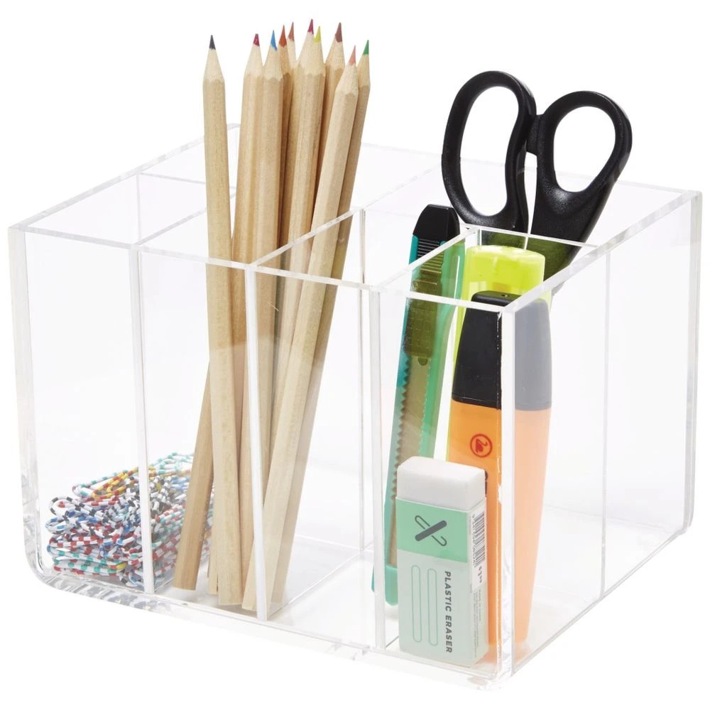 2 Otto 6 Compartment Desk Tidy Acrylic, 2 of 7