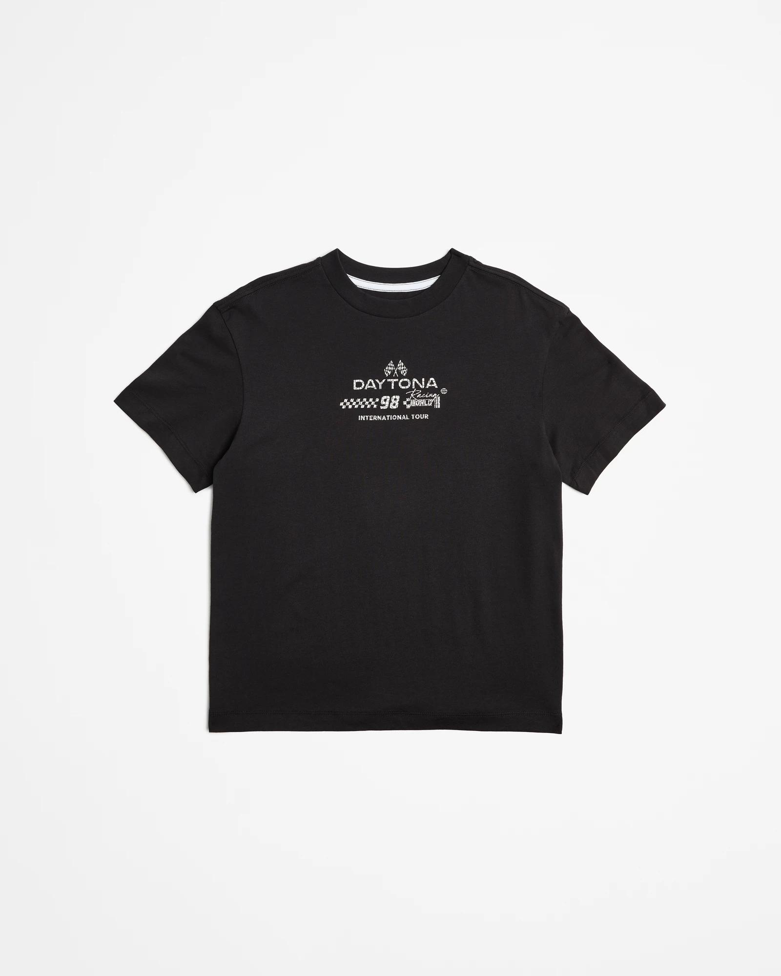 1 Target Australian Cotton Loose Fit Print T-shirt BLACK DAYTONA, 1 of 3