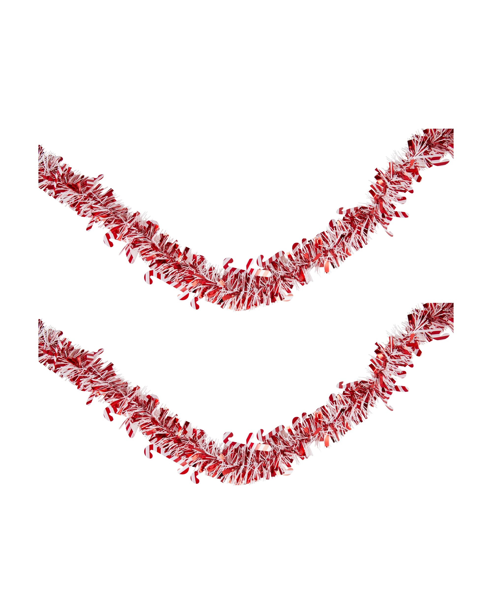 3 6m Candy Cane Christmas Tinsel, 3 of 4