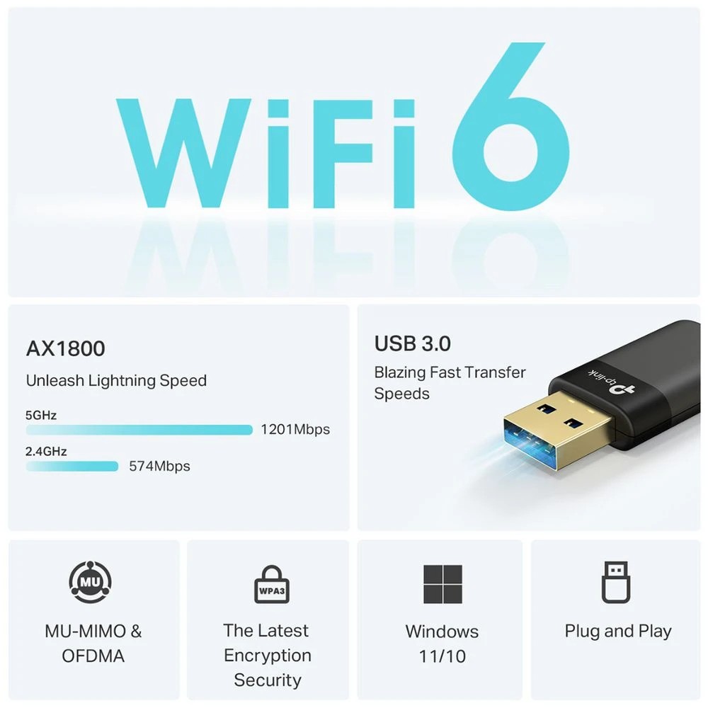 5 TP Link Archer TX23U WiFi 6 Adaptor, 5 of 7