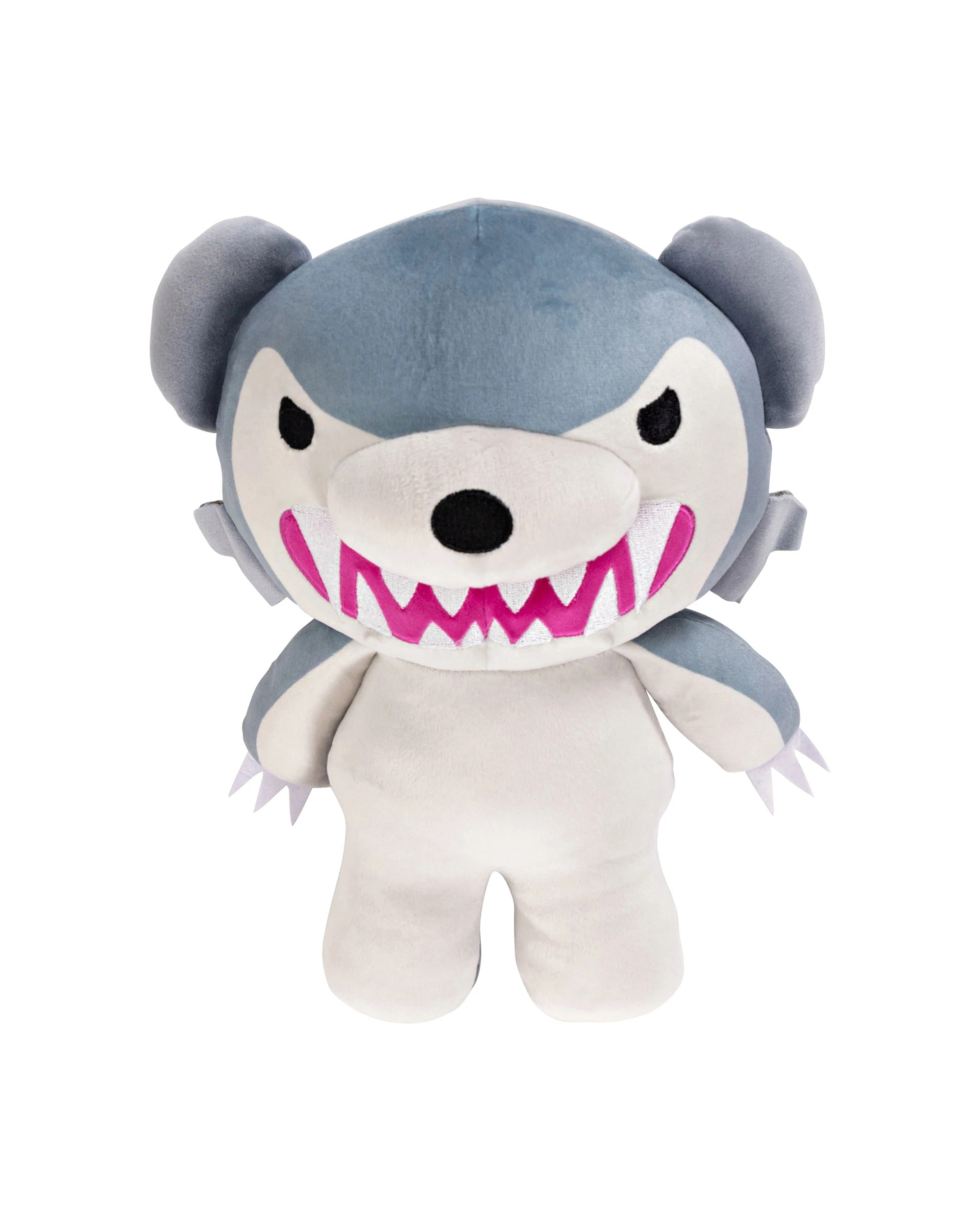 4 Deddy Bears - Howler Halloween Bear in Bag, Plush Toy, Grey, 30cm (Height) - Grey, 4 of 4