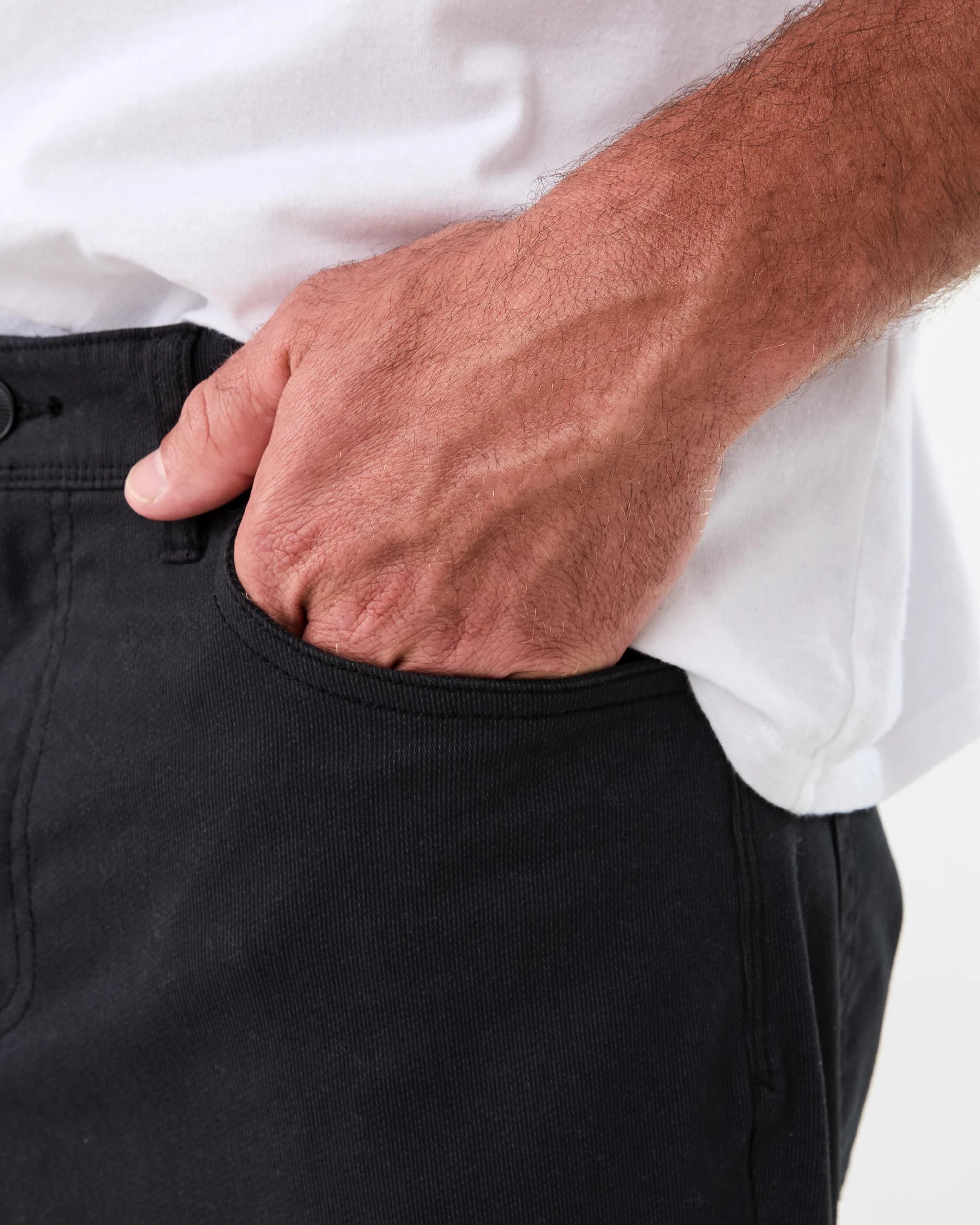 5 Straight Textured Jeans BLACK, 5 of 6