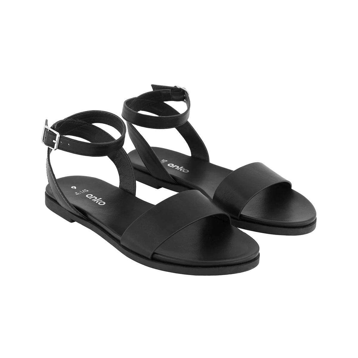 2 Casual Footbed Sandals Black, 2 of 5