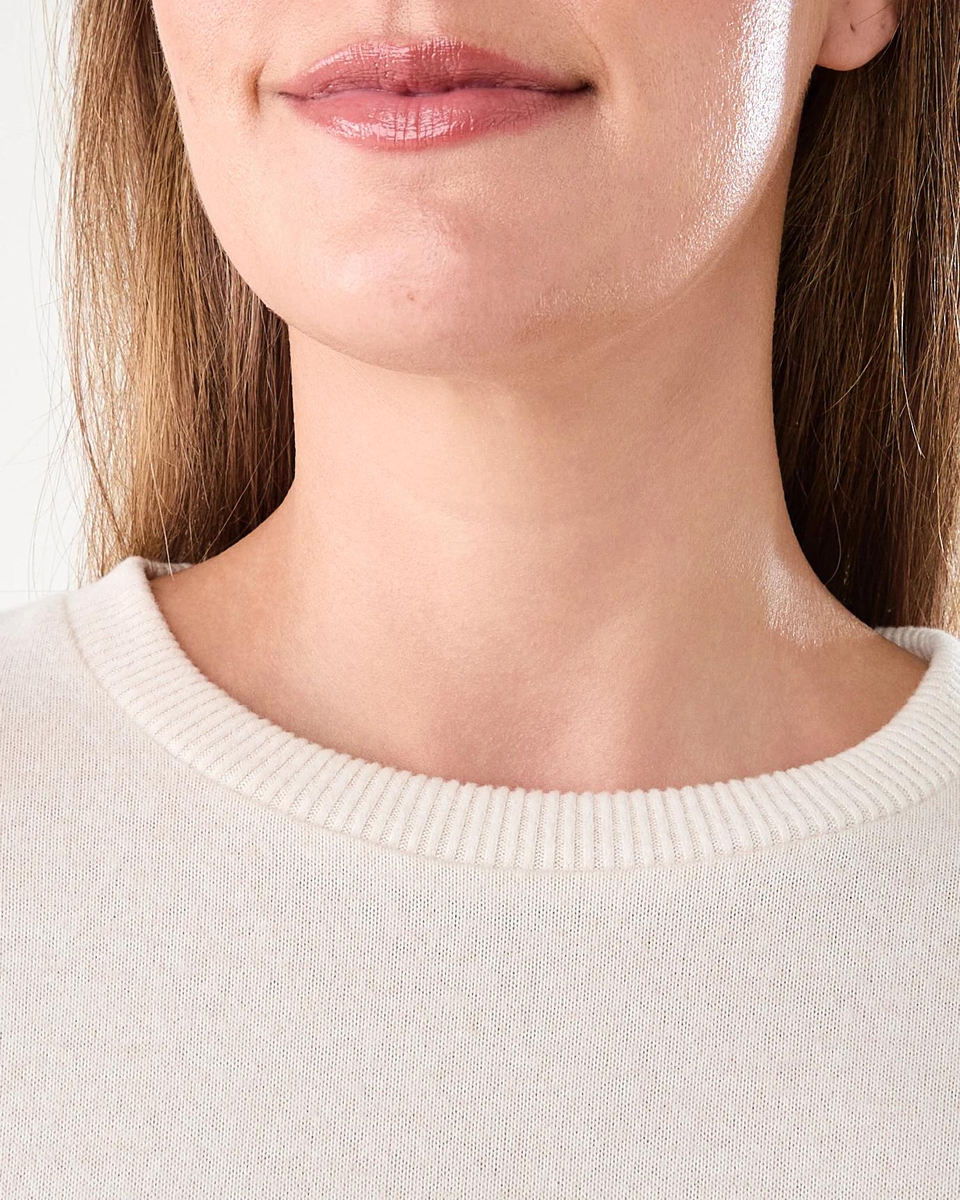 5 Super Soft Rib Sleeve Lounge Top Marled Oat, 5 of 8