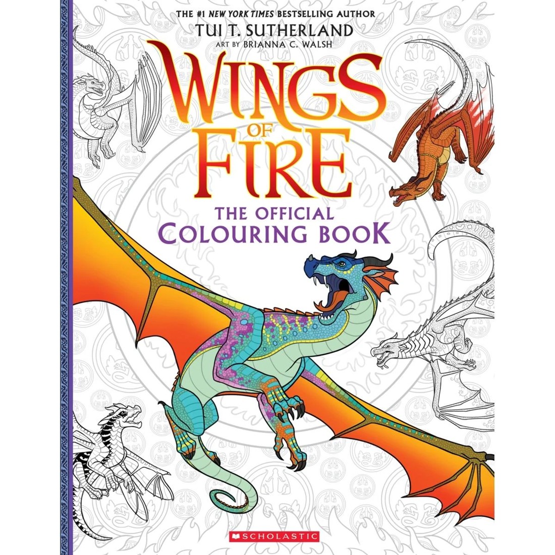 1 Wings of Fire: The Official Colouring Book by Tui T. Sutherland - Book, 1 of 1