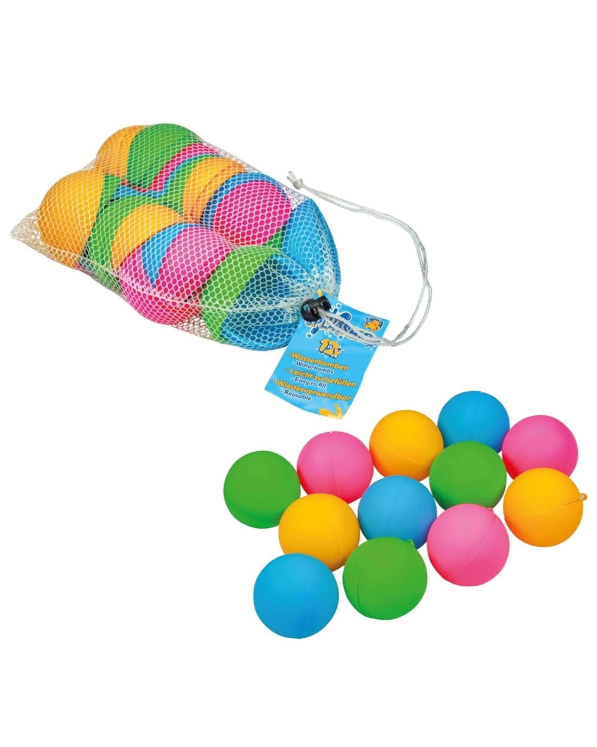 1 Pustefix Water Splashers Reusable Water Balloons 12 Pack, 1 of 4