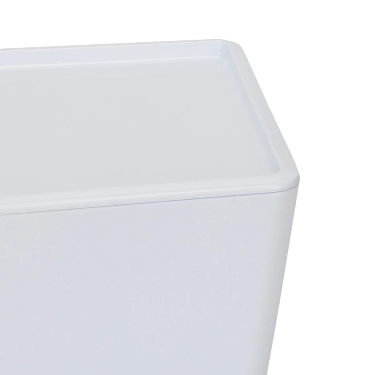 5 4L Smooth and Shiny Plastic Tub - White, 5 of 8