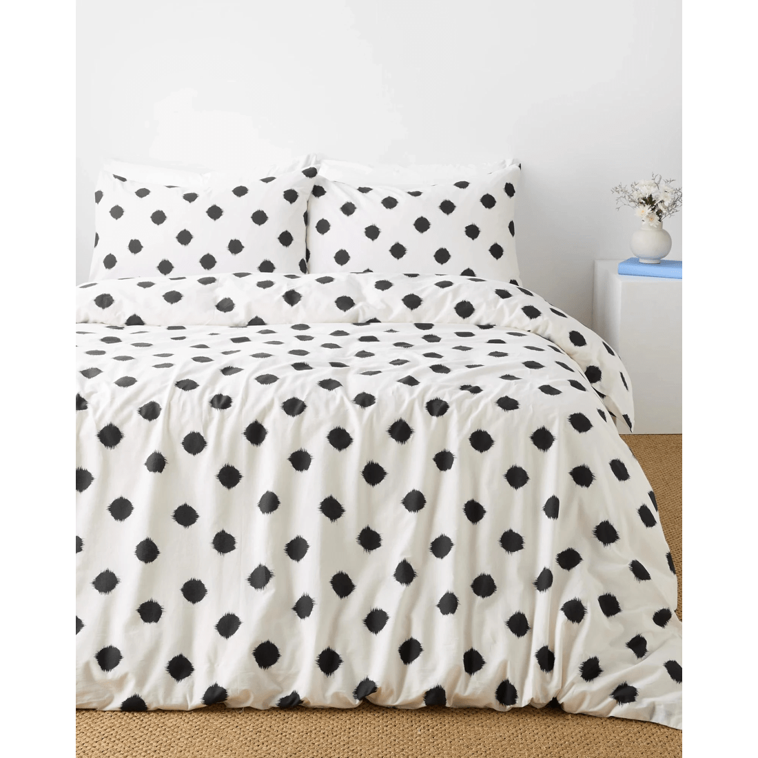 1 Target Dottie Ikat Australian Cotton Quilt Cover Set - Grey, 1 of 3