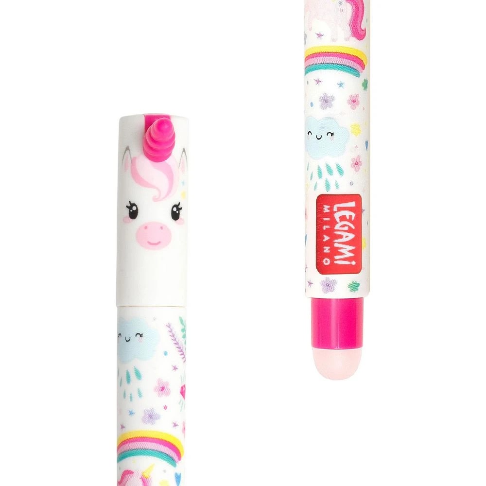 3 Legami Erasable Gel Pen Unicorn Pink, 3 of 5