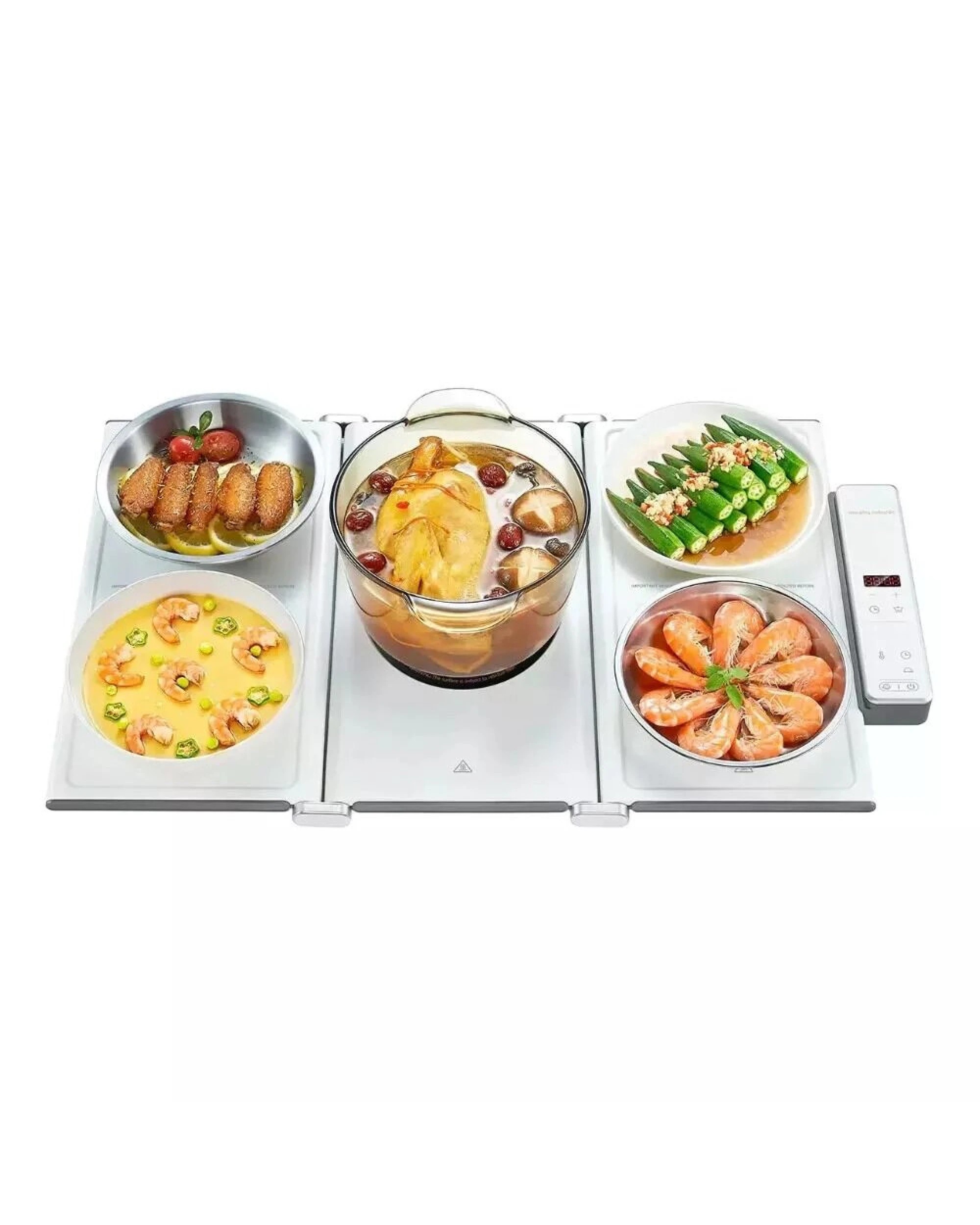 5 Morphy Richards Electric Foldable Food Warmer with Hot Plate, 5 of 8