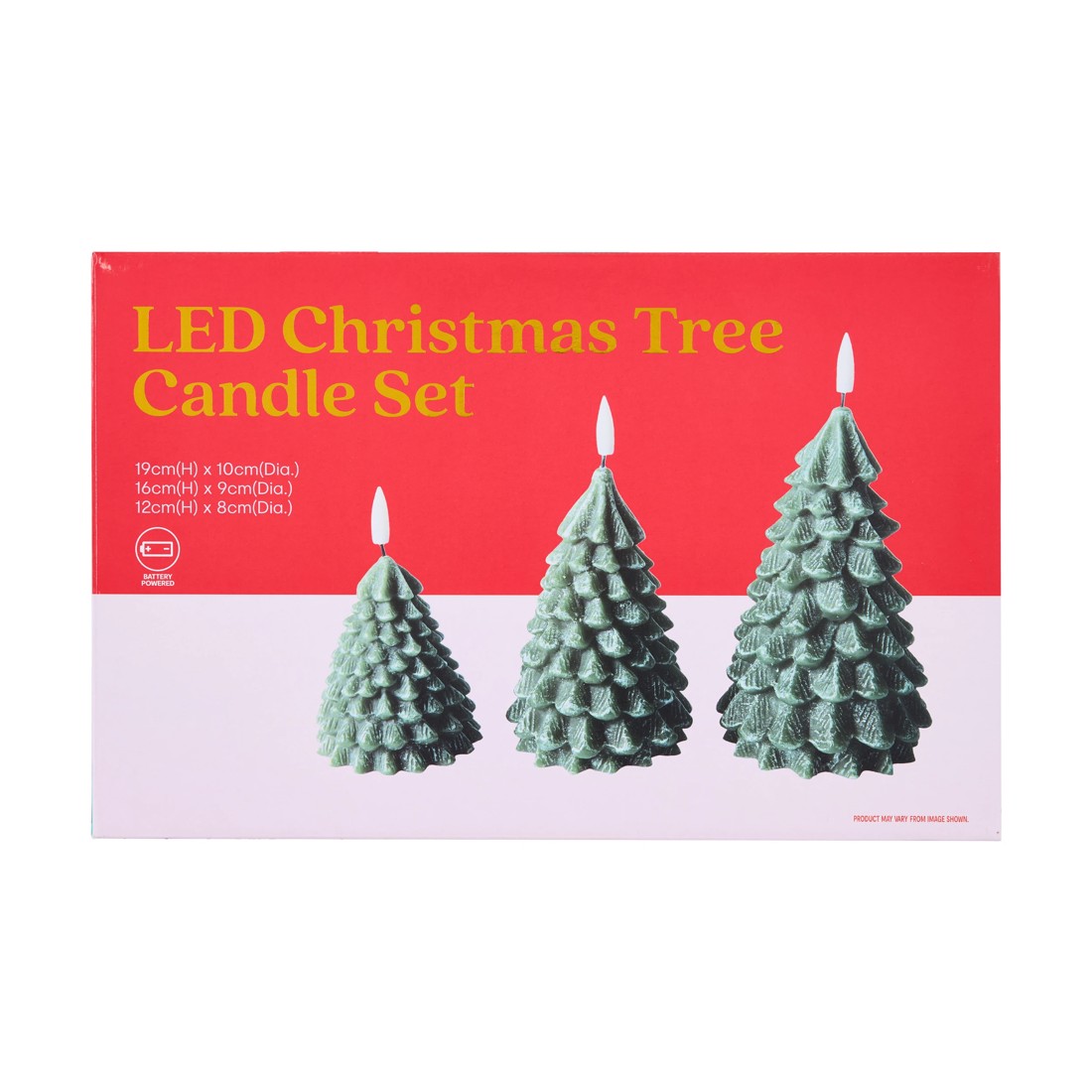7 LED Christmas Tree Candle Set, 7 of 7