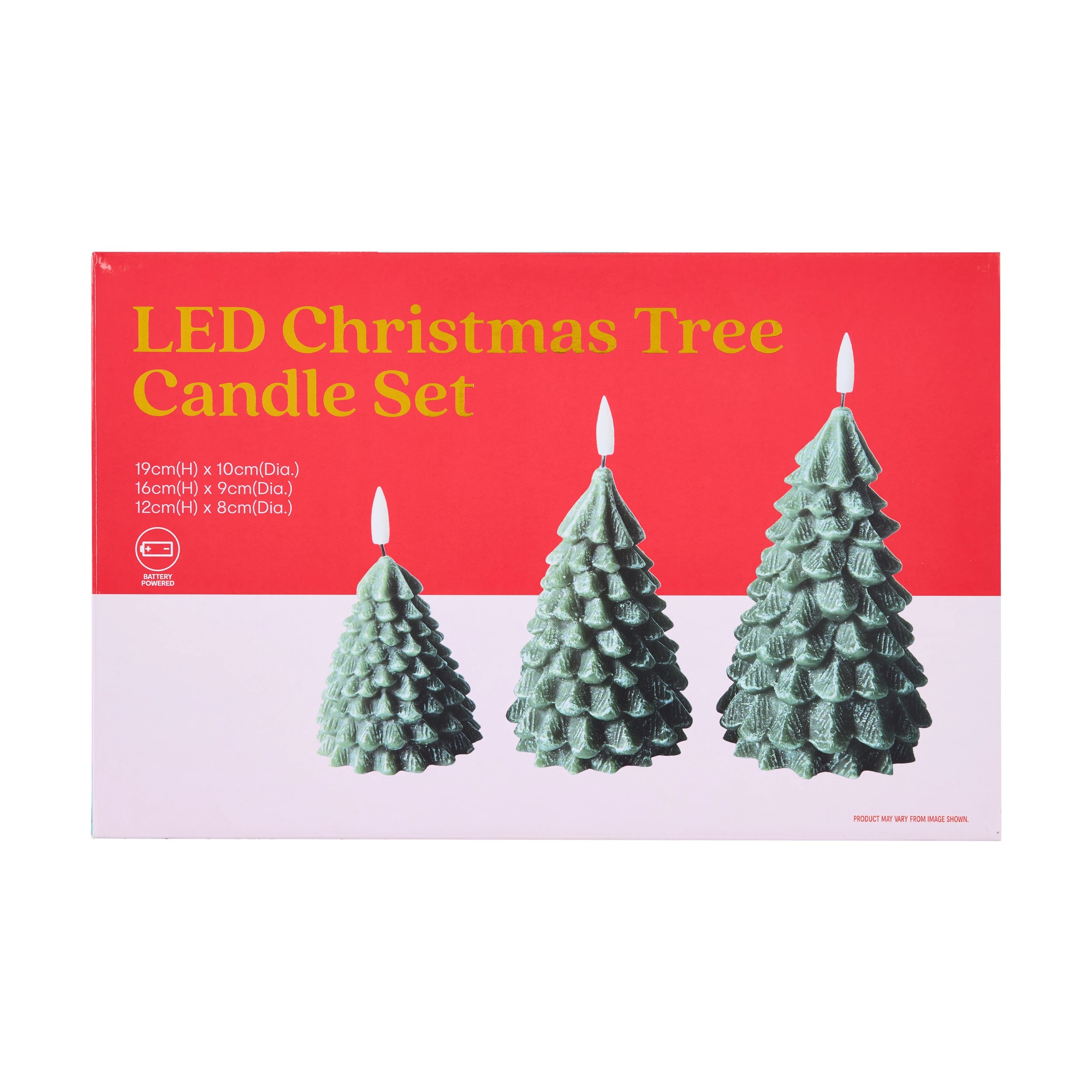 7 LED Christmas Tree Candle Set, 7 of 7
